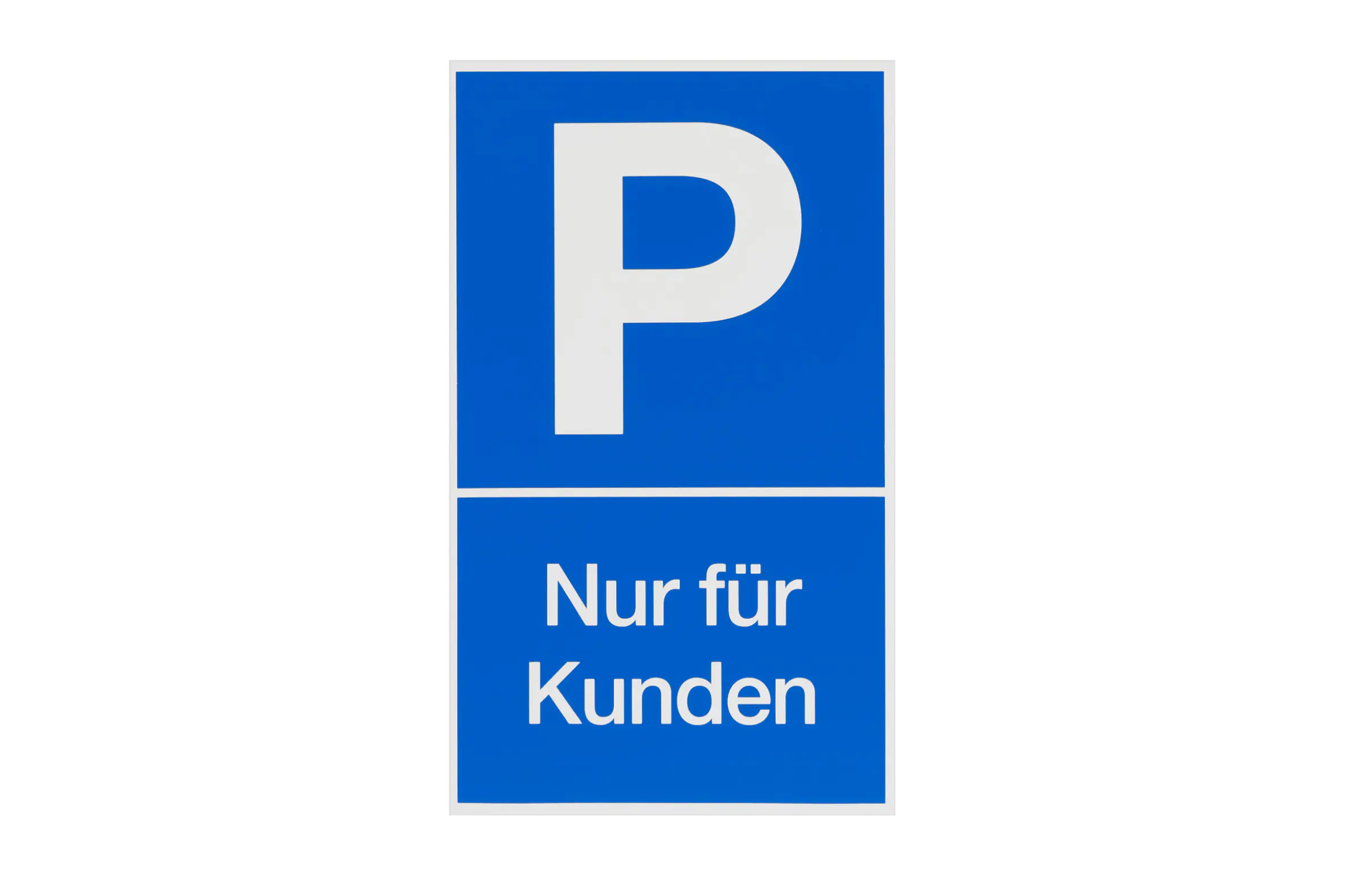 Conmetall Hinweisschild Parkplatz Nur für Kunden 25 x 15 cm