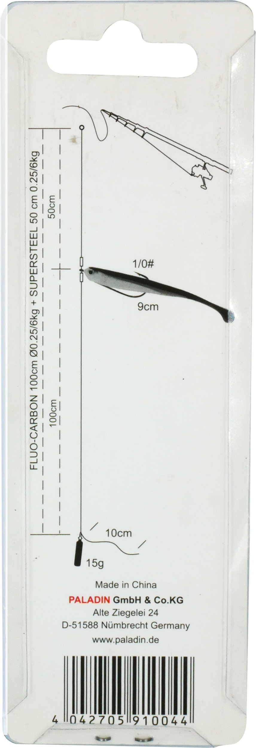 Paladin Drop Shot System Hecht Zander natur Hecht-Zander/natur/15g/9cm