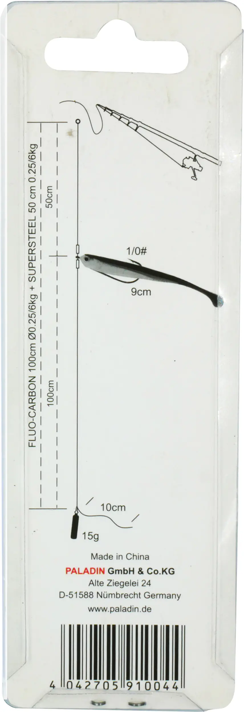 Paladin Drop Shot System Hecht Zander natur Hecht-Zander/natur/15g/9cm