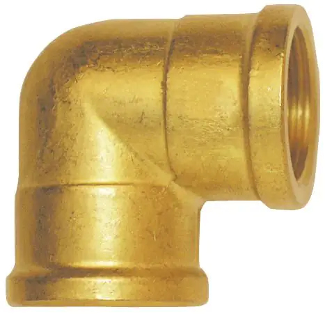 Cornat Winkel Messing, beidseitig IG 1 1/2"