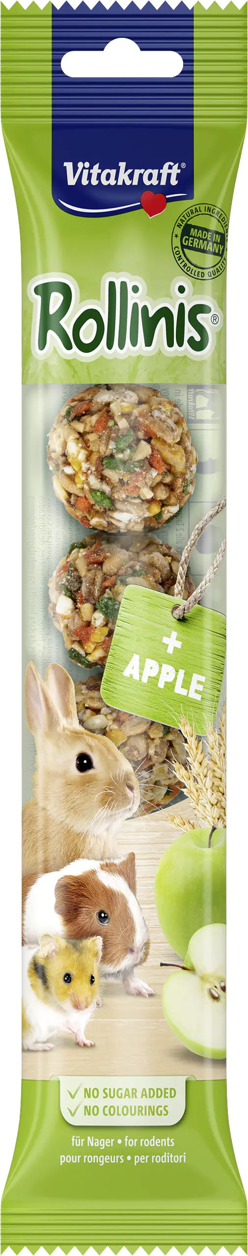 Vitakraft Rollinis® Nagersnack Apfel 7 Stück Vitakraft Rollinis® Nagersnack Apfel 7 Stück