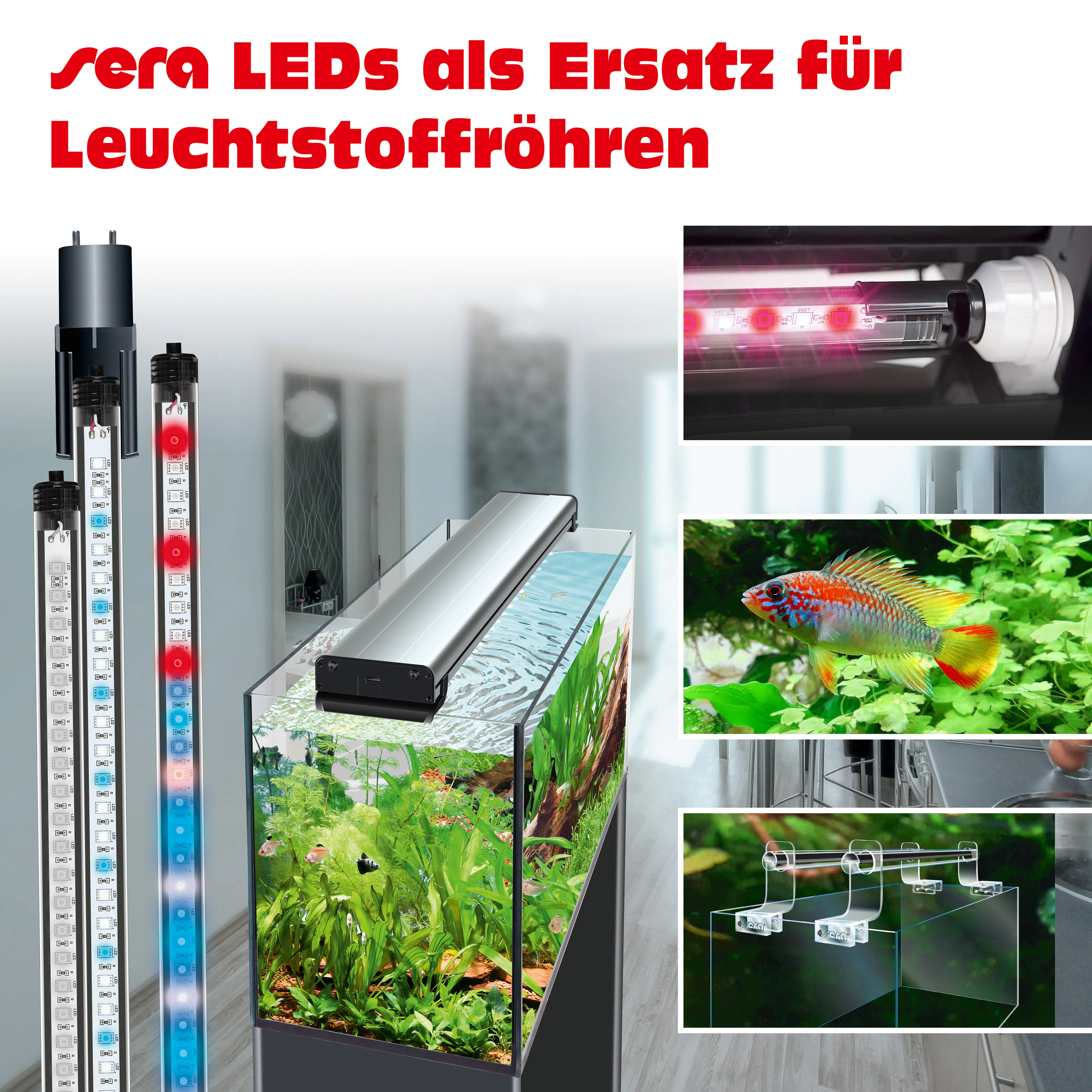 Sera Aquarium-Beleuchtung LED Adapter T5 - 2 Stück Sera Aquarium-Beleuchtung LED Adapter T5 - 2 Stück