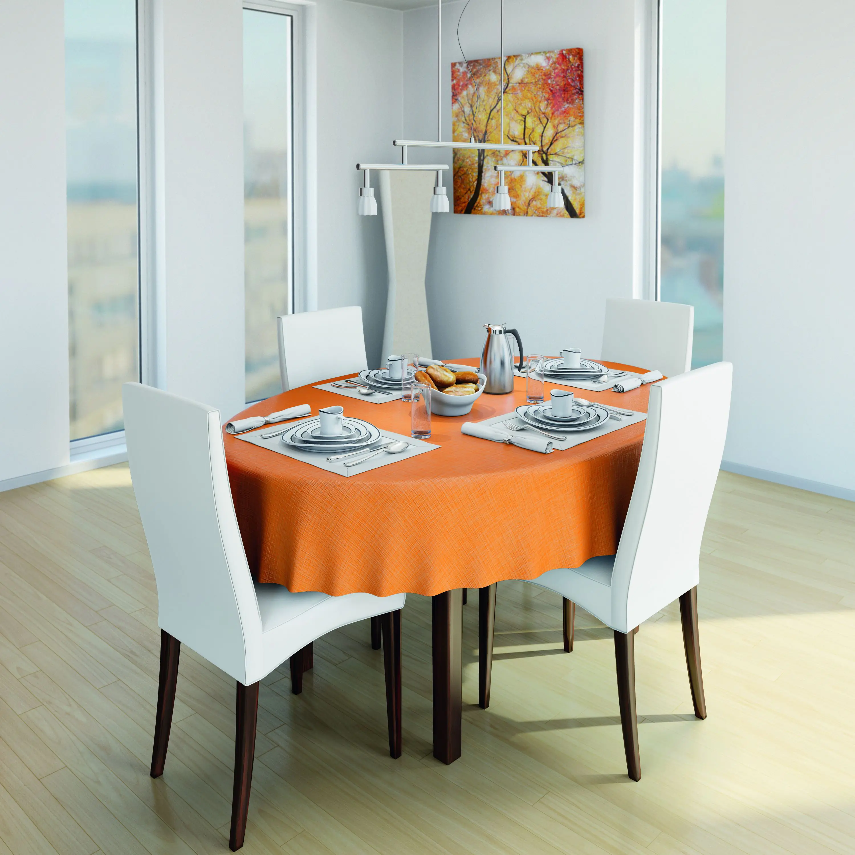 d-c-fix Tischdecke Monte Carlo Sharon orange 140 cm