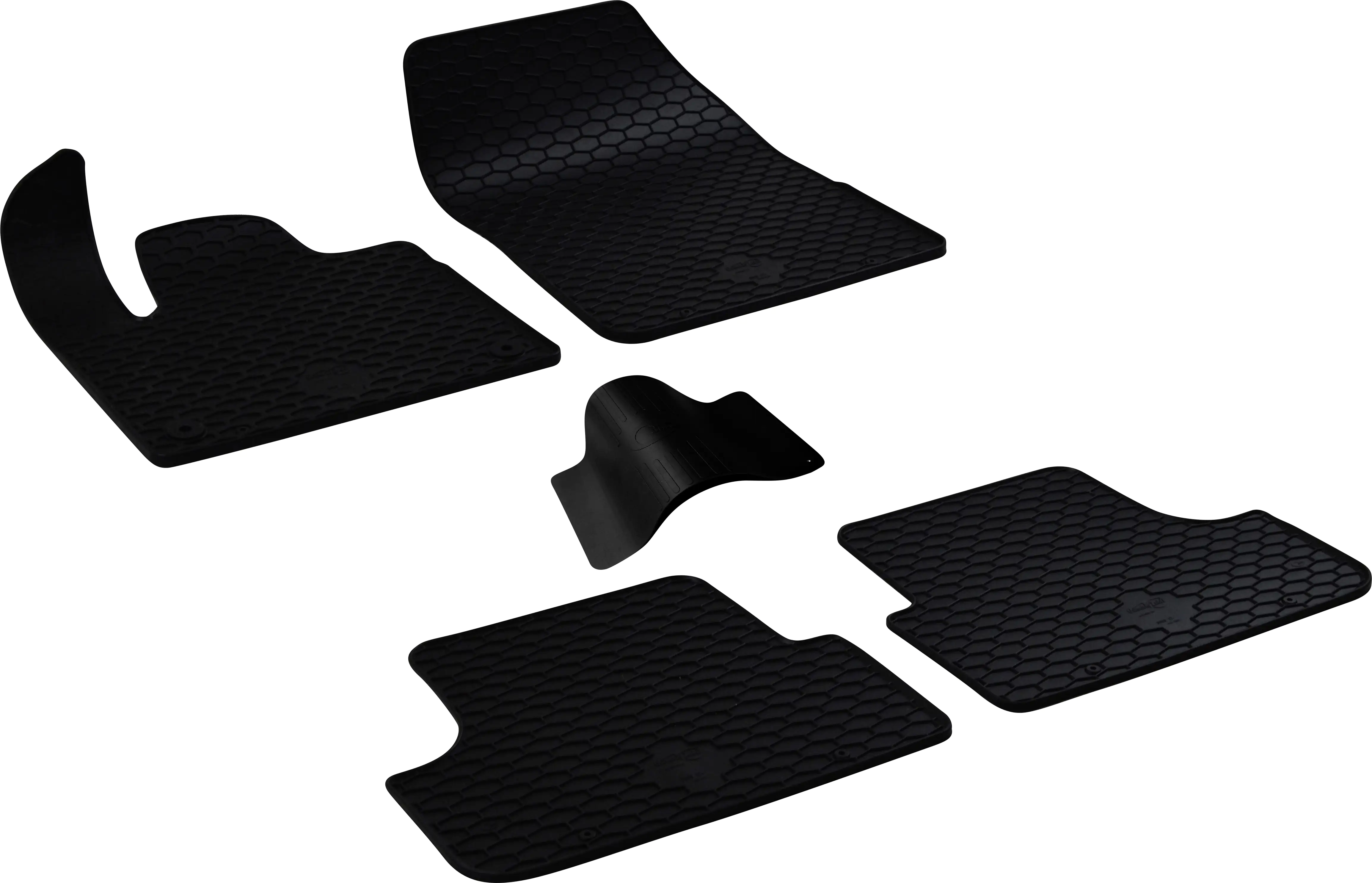 Walser Passform Fußmatten Gummi RubberLine für Opel Grandland X (A18), Peugeot 3008 SUV