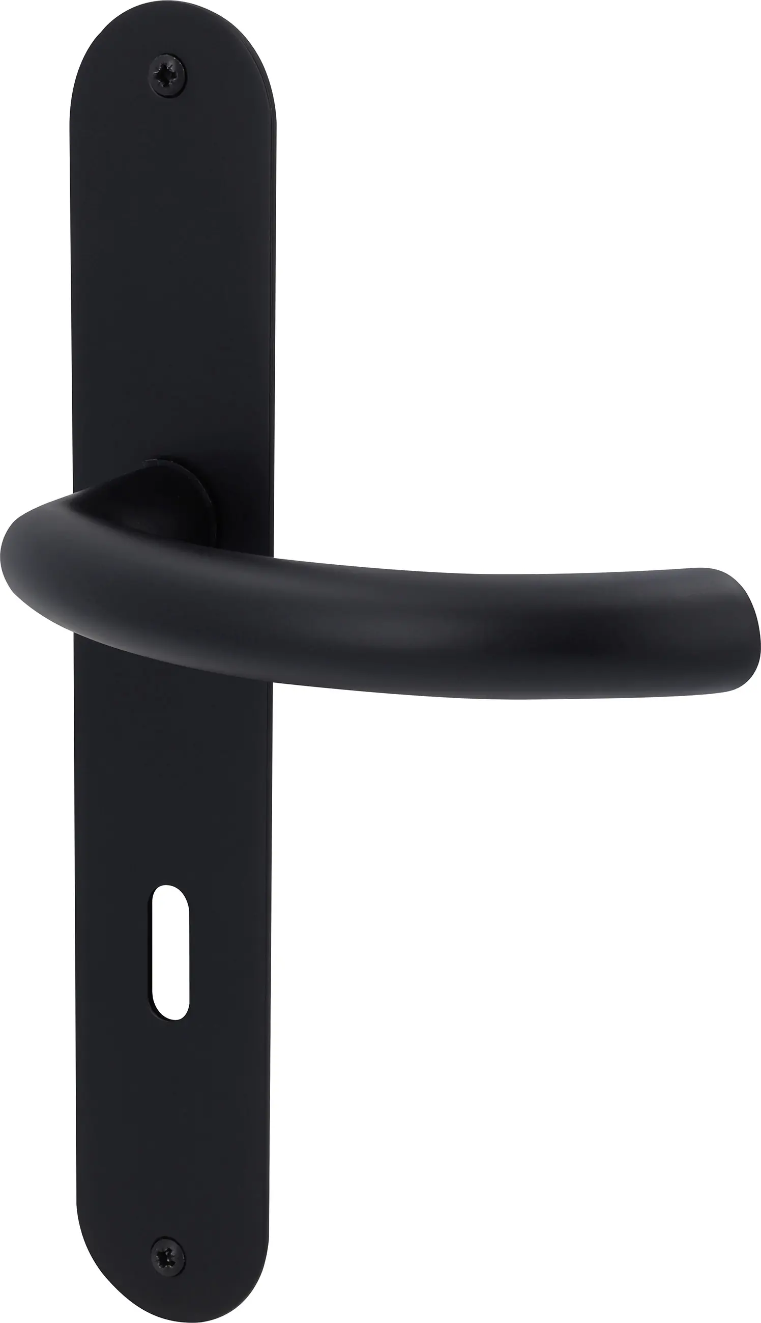 Alpertec Türgarnitur Langschild Jillian BB Edelstahl schwarz matt 23,5 x 4 cm