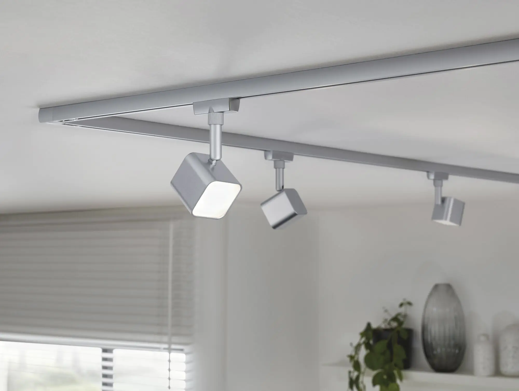 Paulmann URail LED Einzelspot Muri chrom matt warmweiß