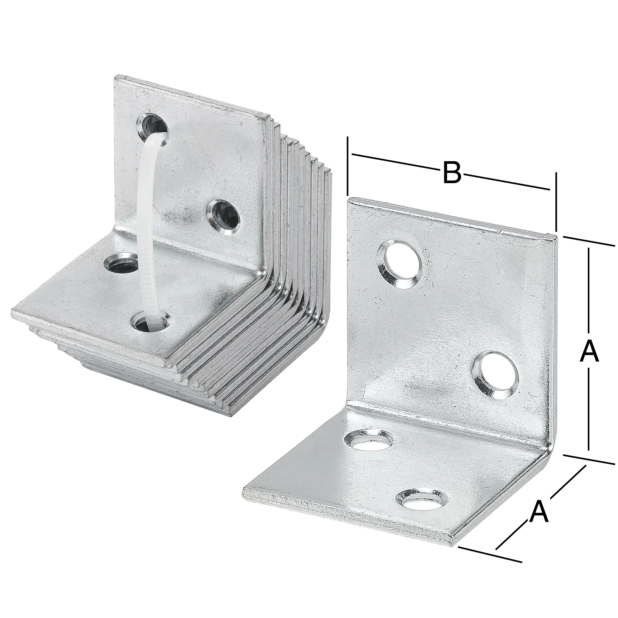 Vormann Breitwinkel verzinkt 40 x 40 mm