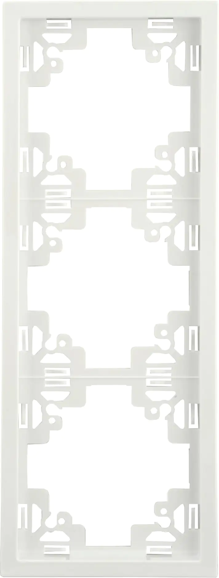Unitec Abdeckrahmen 3-fach ultraweiß, Serie Sao Paulo
