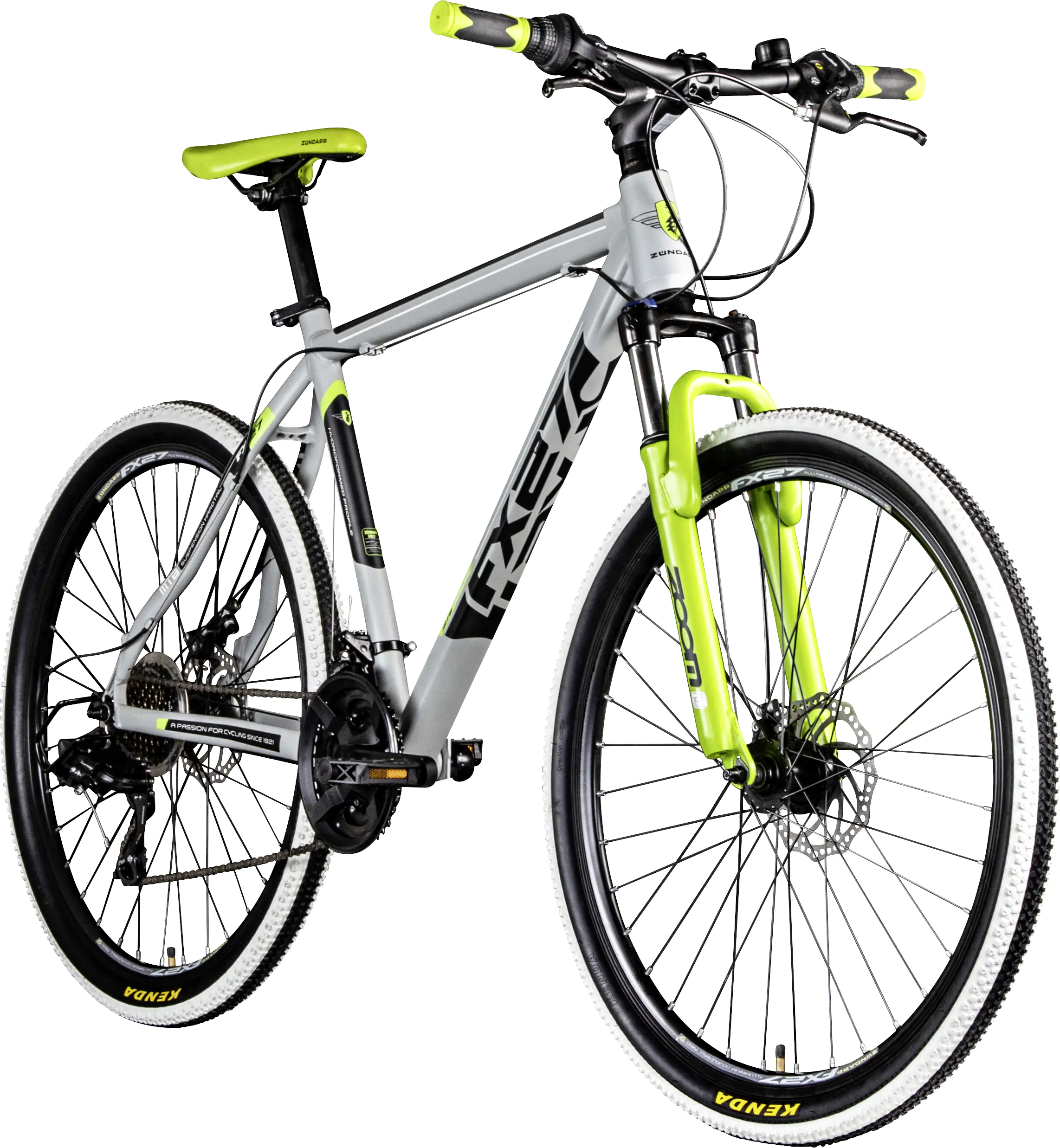 Zündapp Mountainbike FX27 650B MTB Hardtail 27,5 Zoll RH 48cm 21-Gang grau grün