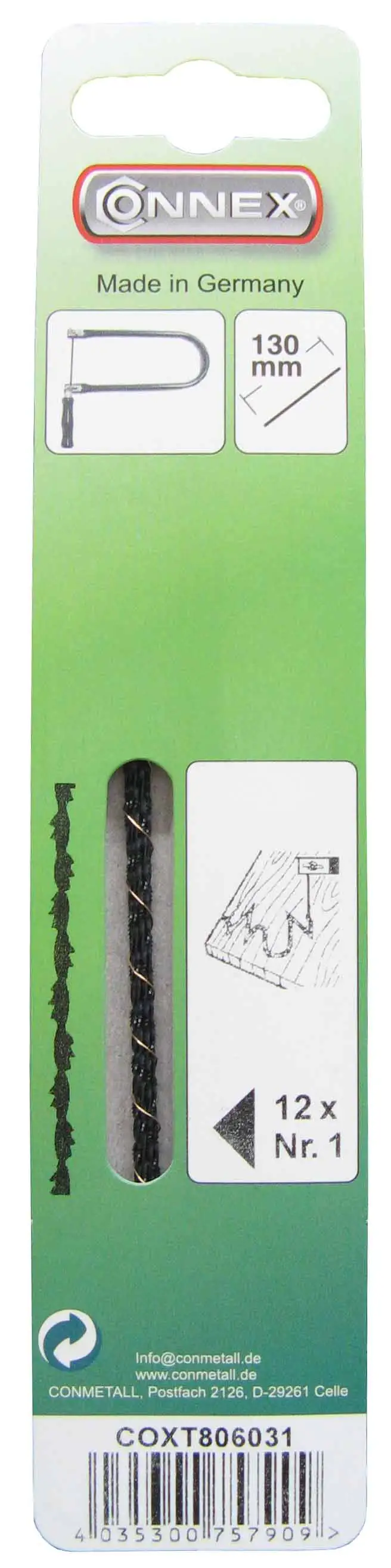 Laubsägeblatt Zarsa für Holz 12 Stück