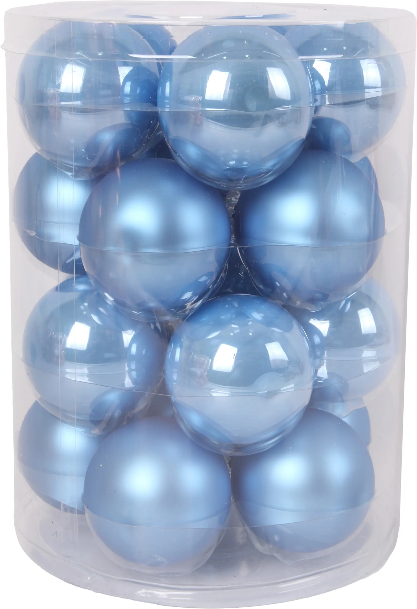 TrendLine Weihnachtskugeln aus Glas Ø 6 cm sky blue 20 Stück