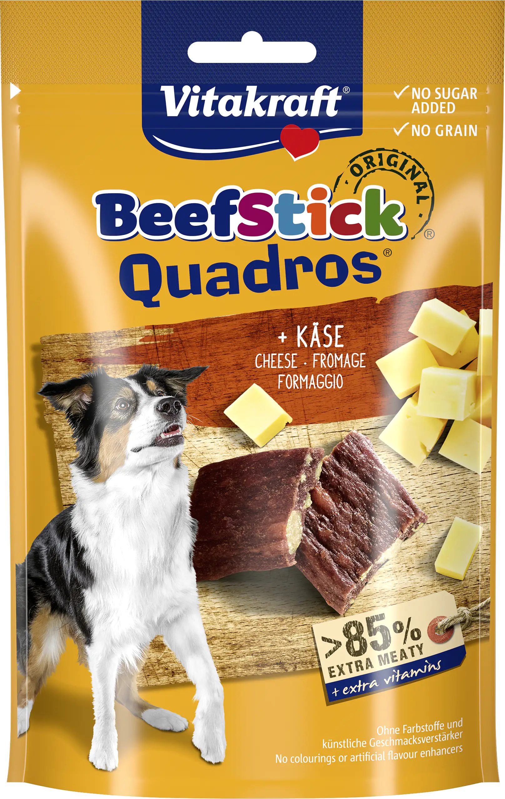 Vitakraft Beef Stick® Quadros® Käse 70 g Vitakraft Beef Stick® Quadros® Käse 70 g