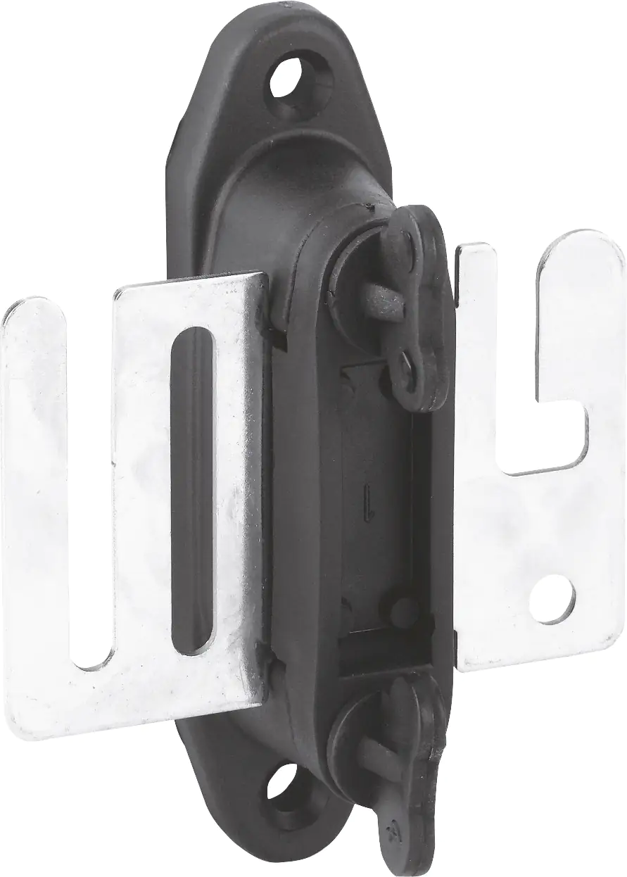 Kerbl Bandtorgriffisolator Profi Niroplatte, schwarz