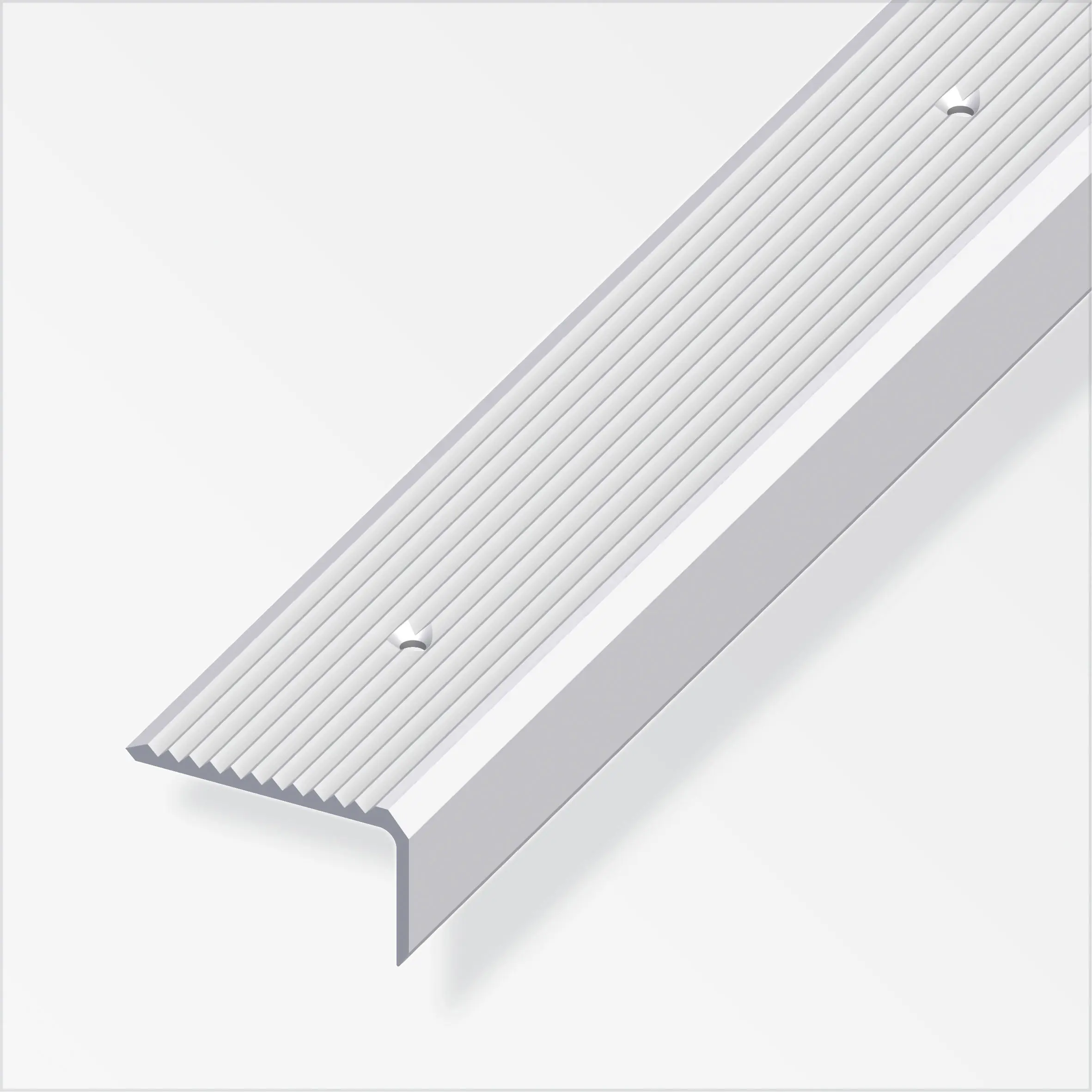 alfer Treppenprofil 2 m, 41 x 40 mm Aluminium eloxiert silber alfer Treppenprofil 2 m, 41 x 40 mm Aluminium eloxiert silber