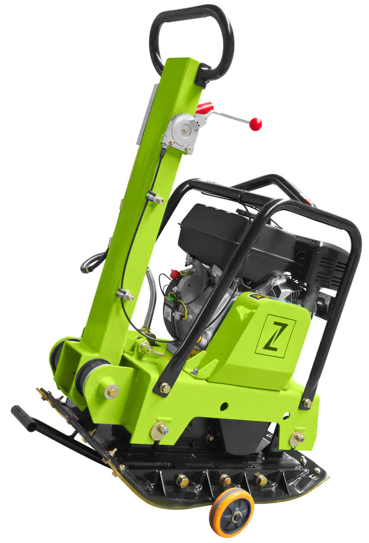 Zipper Rüttelplatte ZI-RPE160C inkl. Gummimatte und Fahrwerk