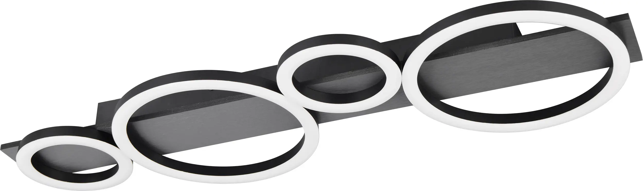 Reality LED Deckenleuchte Lumos schwarz matt - weiß 