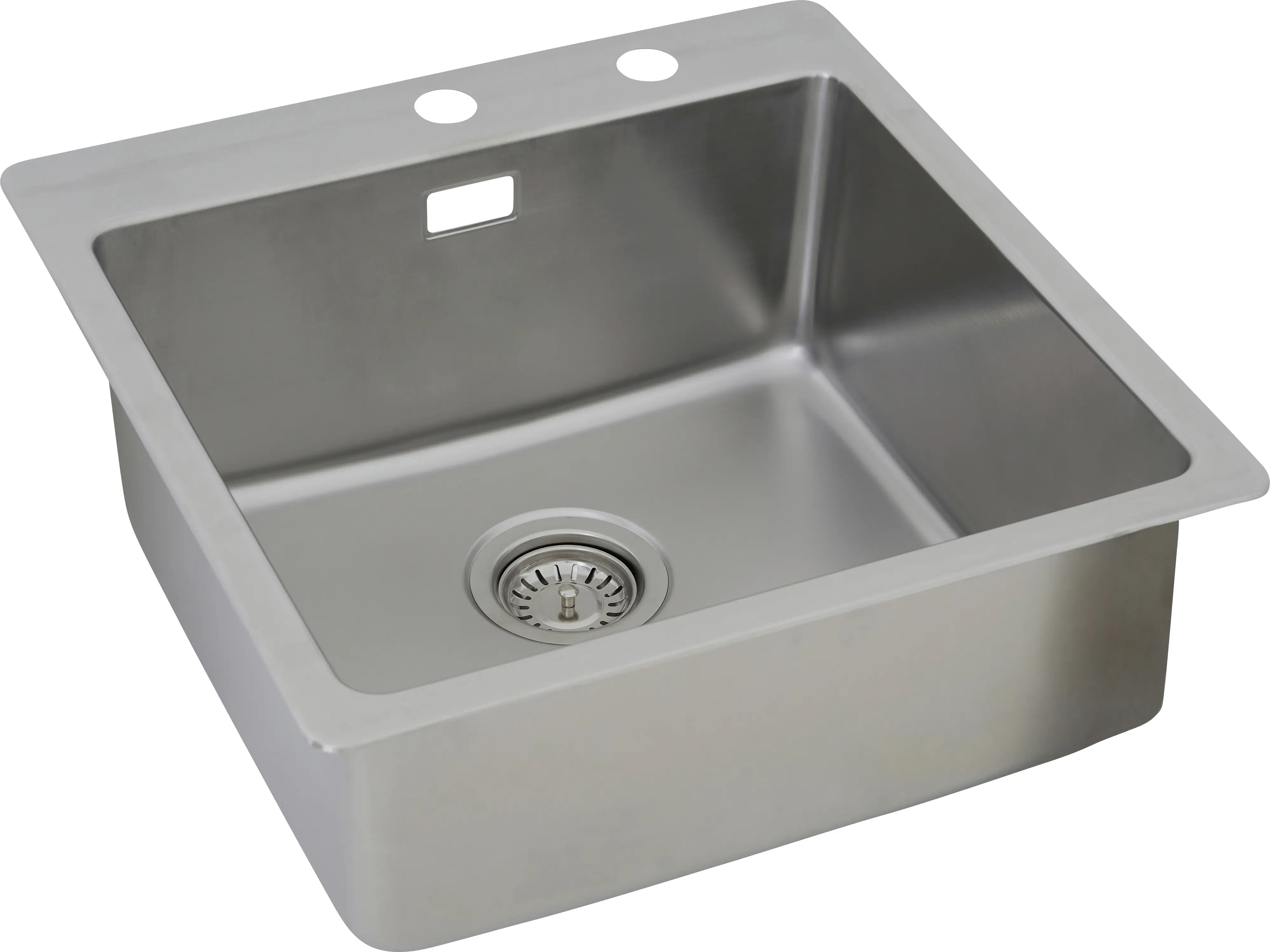 respekta Einbauspüle 1 Becken mit Hahnlochbank Chicago Single 50 x 50