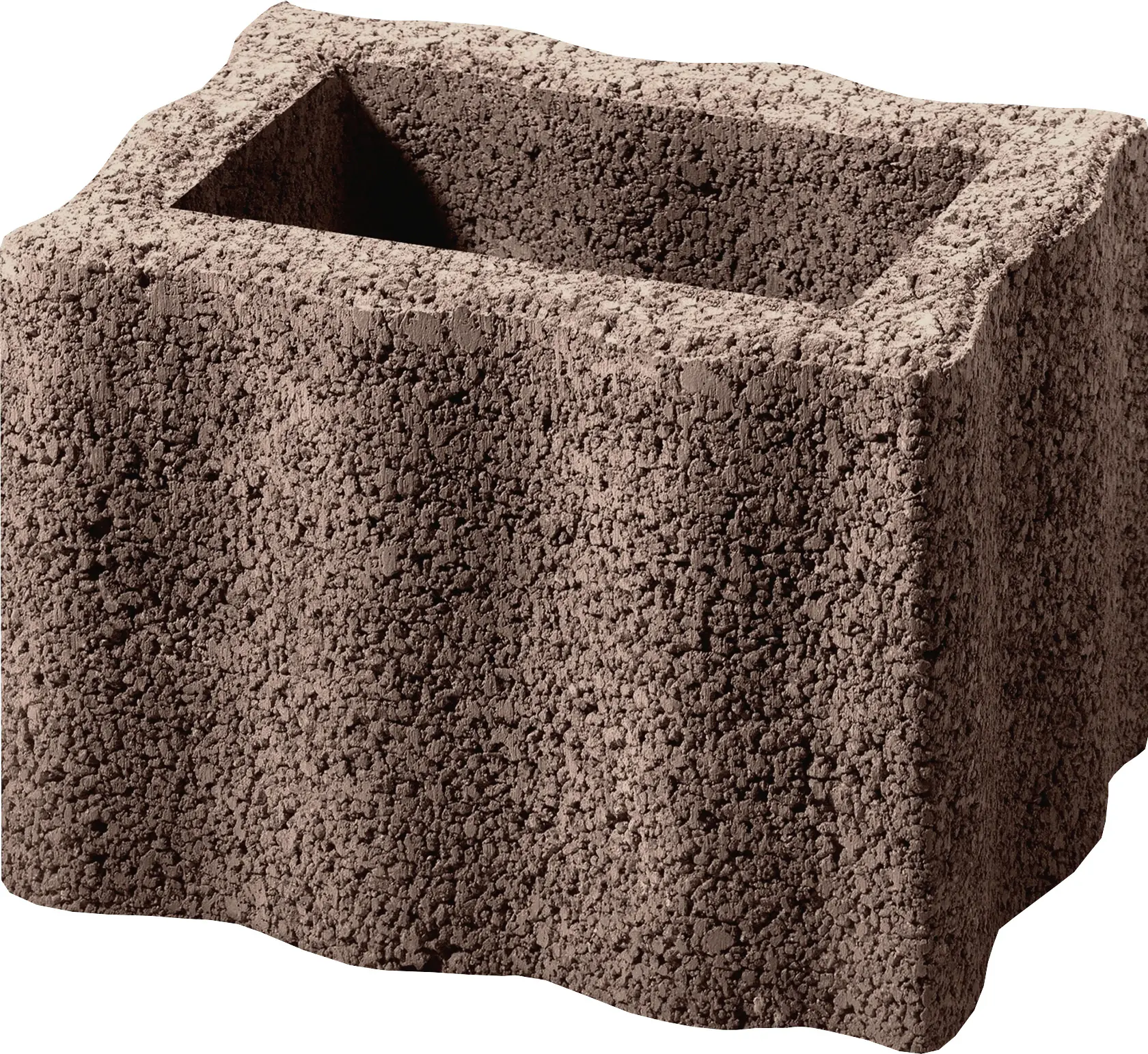 Kann Pflanzstein Wellino 30 x 20 x 20 cm braun