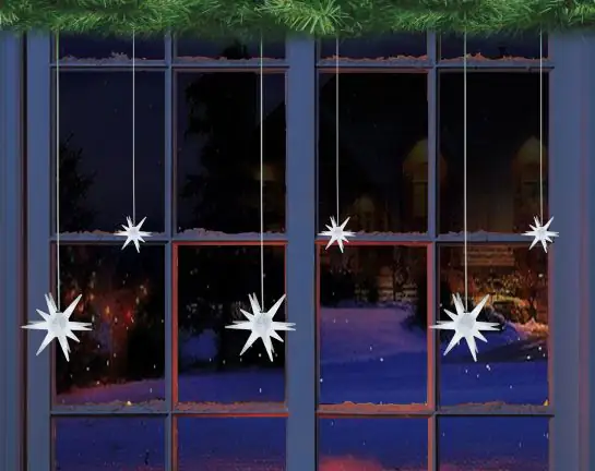 TrendLine LED Lichtervorhang Sterne 1,7 x 0,5 m kaltweiß mit Timer TrendLine LED Lichtervorhang Sterne 1,7 x 0,5 m kaltweiß mit Timer