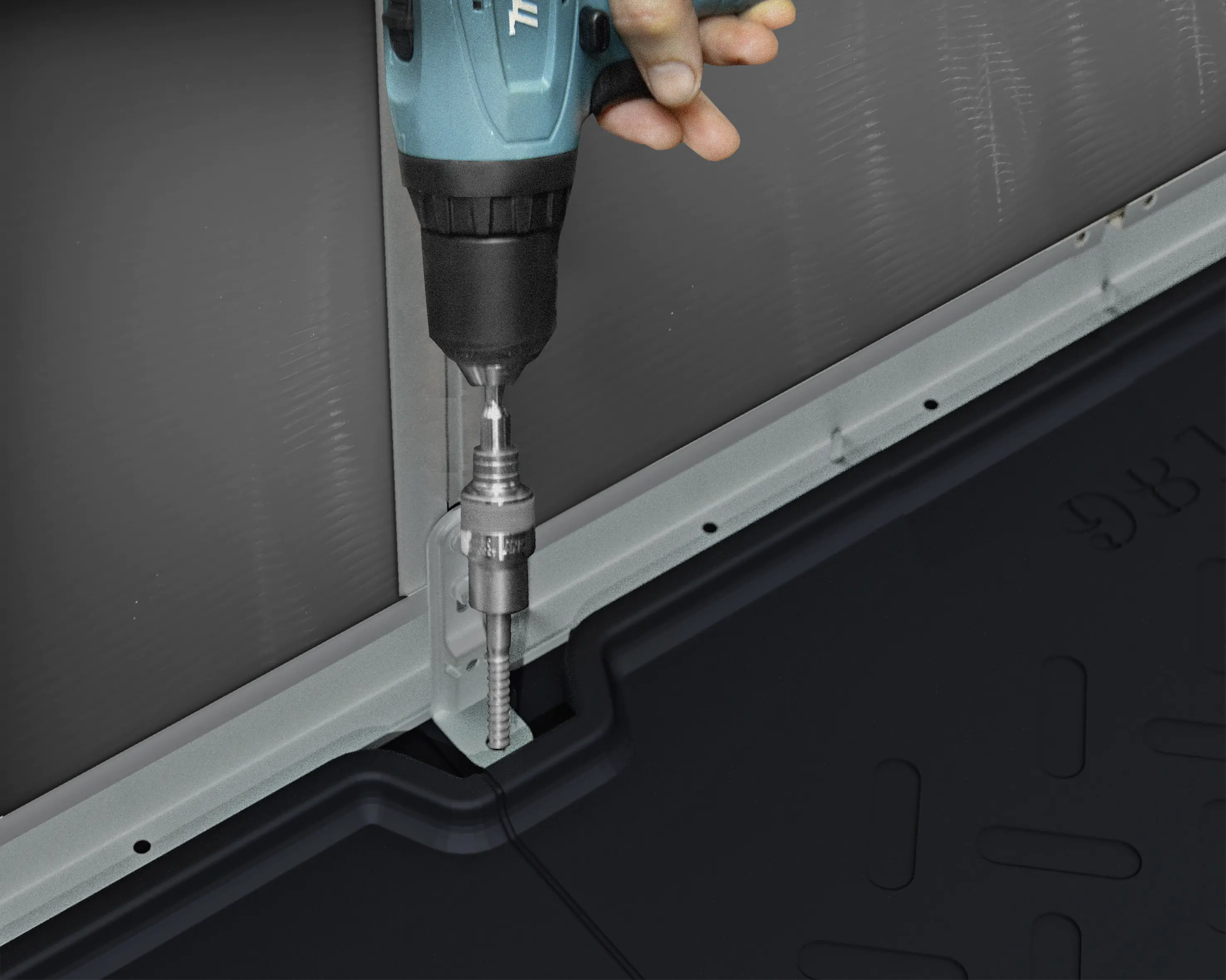 Canopia Gerätehaus Rubicon Alu grau 603 x 227 cm