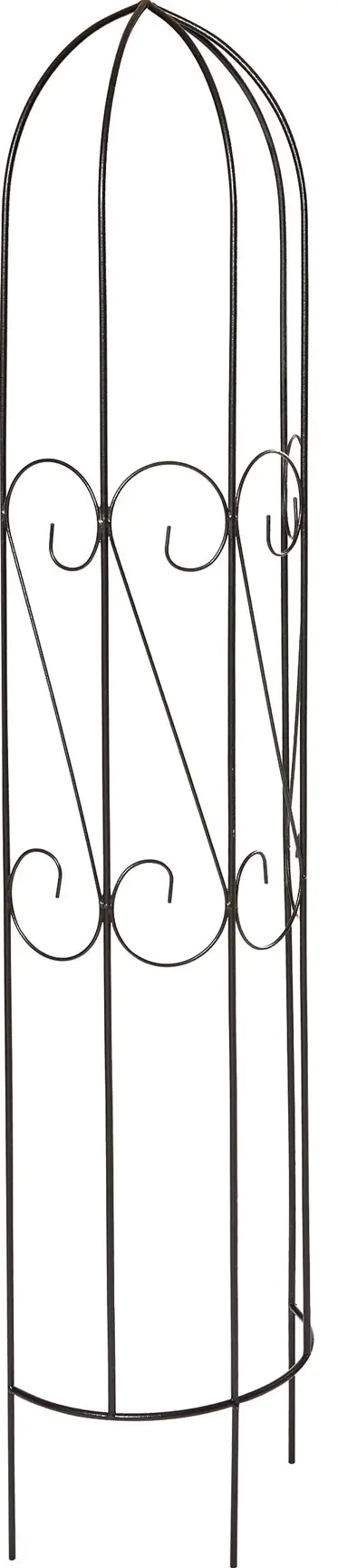 TrendLine Halbrundspalier Metall schwarz 150 cm