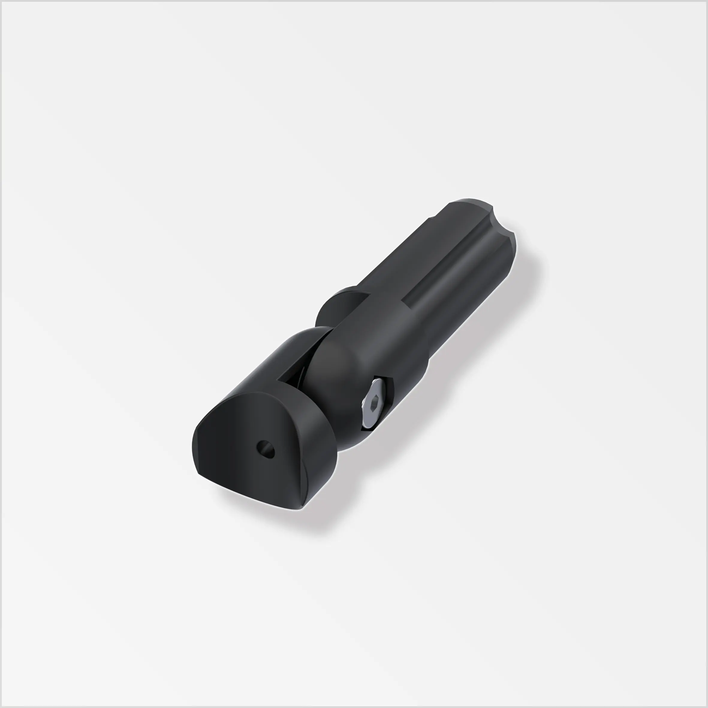 alfer Combitech connect Verbinder mit Flanschbefestigung Kunststoff schwarz