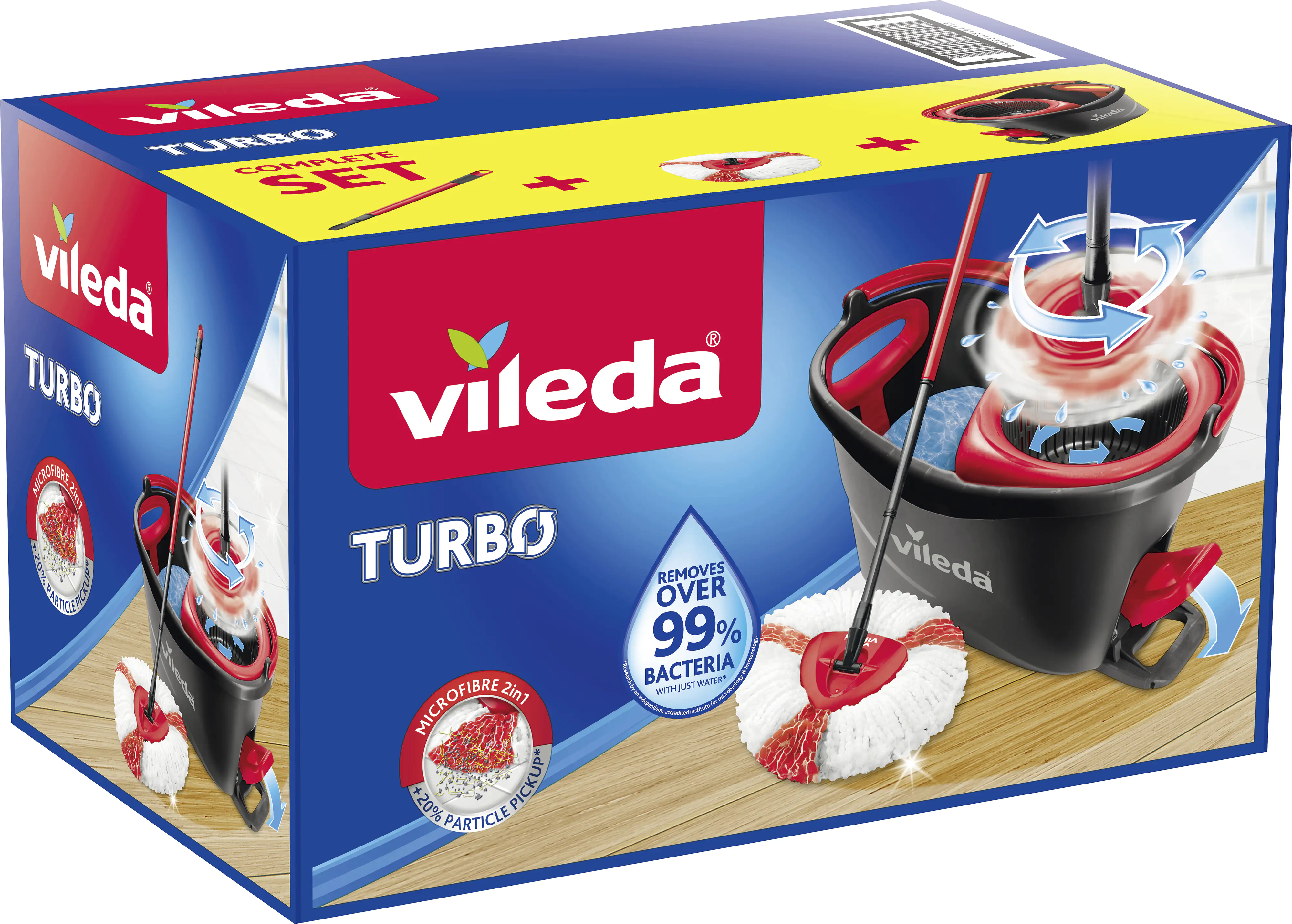4023103194113_2546909 Vileda Turbo Easy Wring & Clean Wischmop-Set