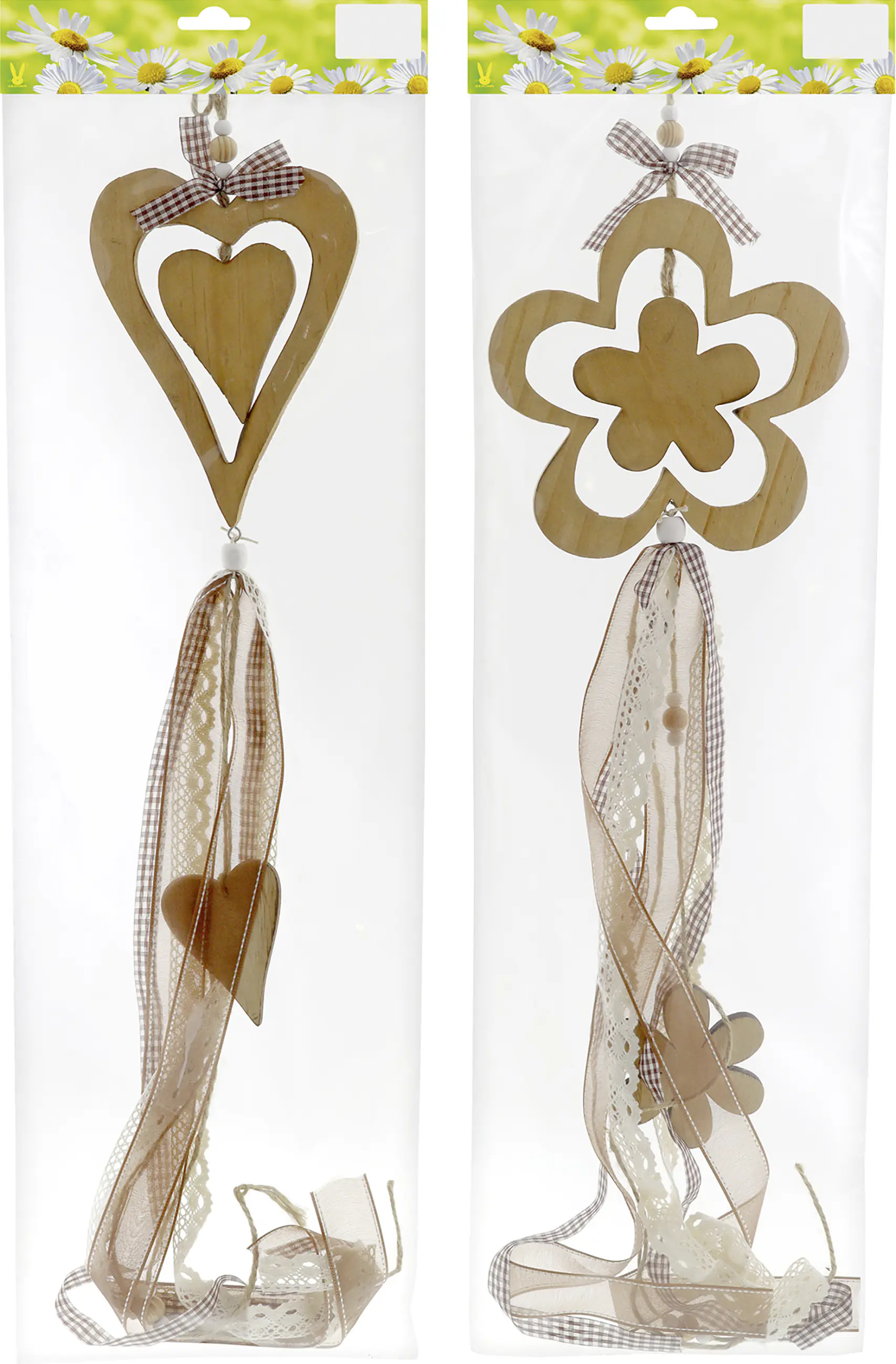 Holzhänger mit Schweif 91 x 18 cm natur