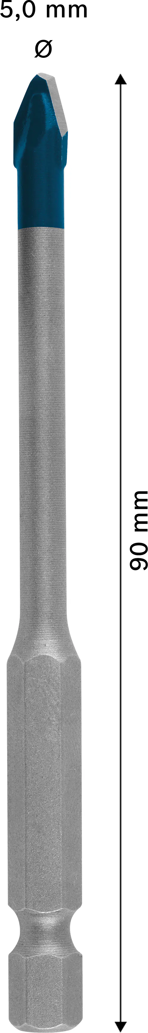 Bosch Expert HEX-9 HardCeramic Bohrer 5 x 90 mm