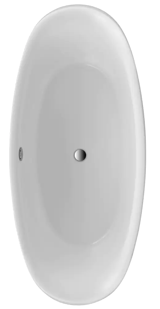 Ottofond Freistehende Badewanne Ventura 180,5 x 83,5 x 55 cm, weiß