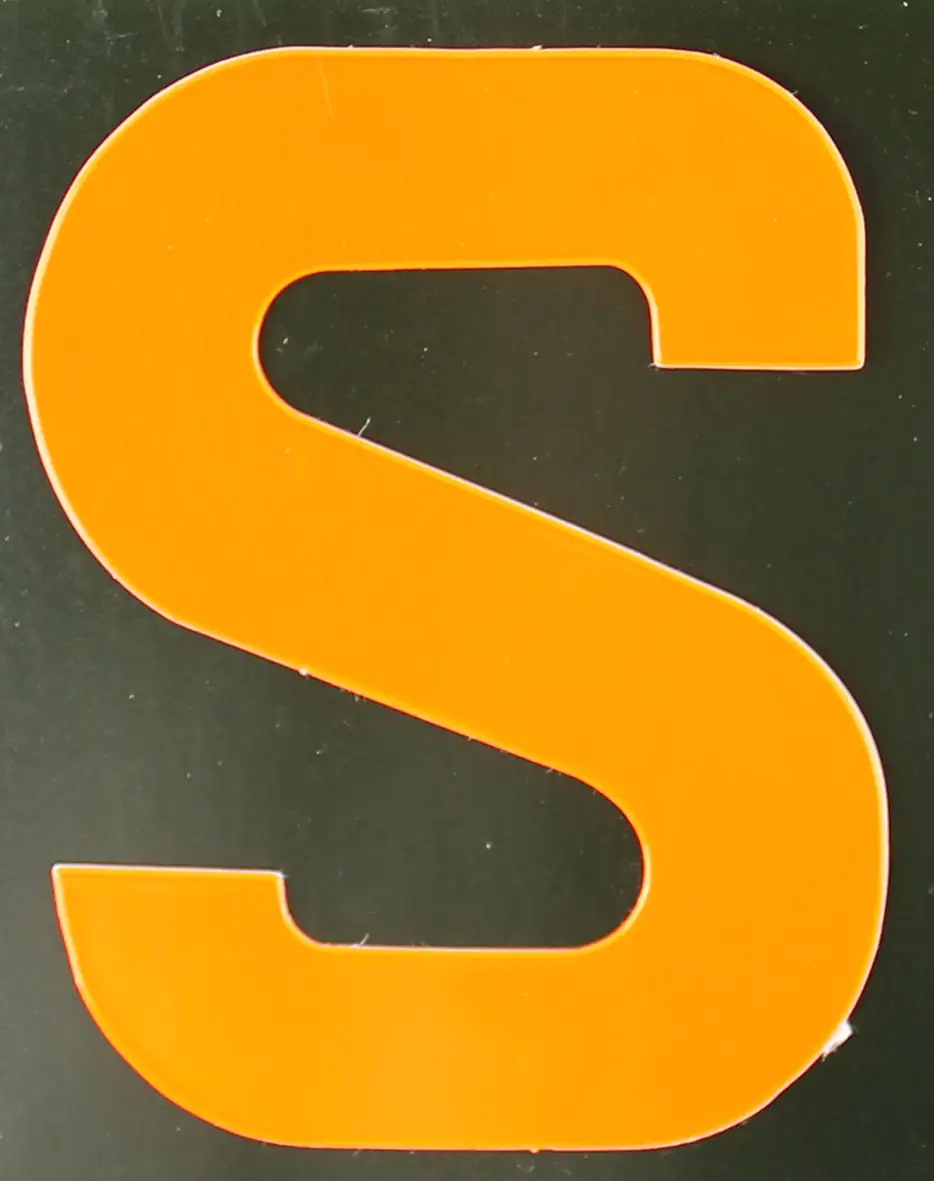 Conacord Reflektierender Klebebuchstabe S orange "S"