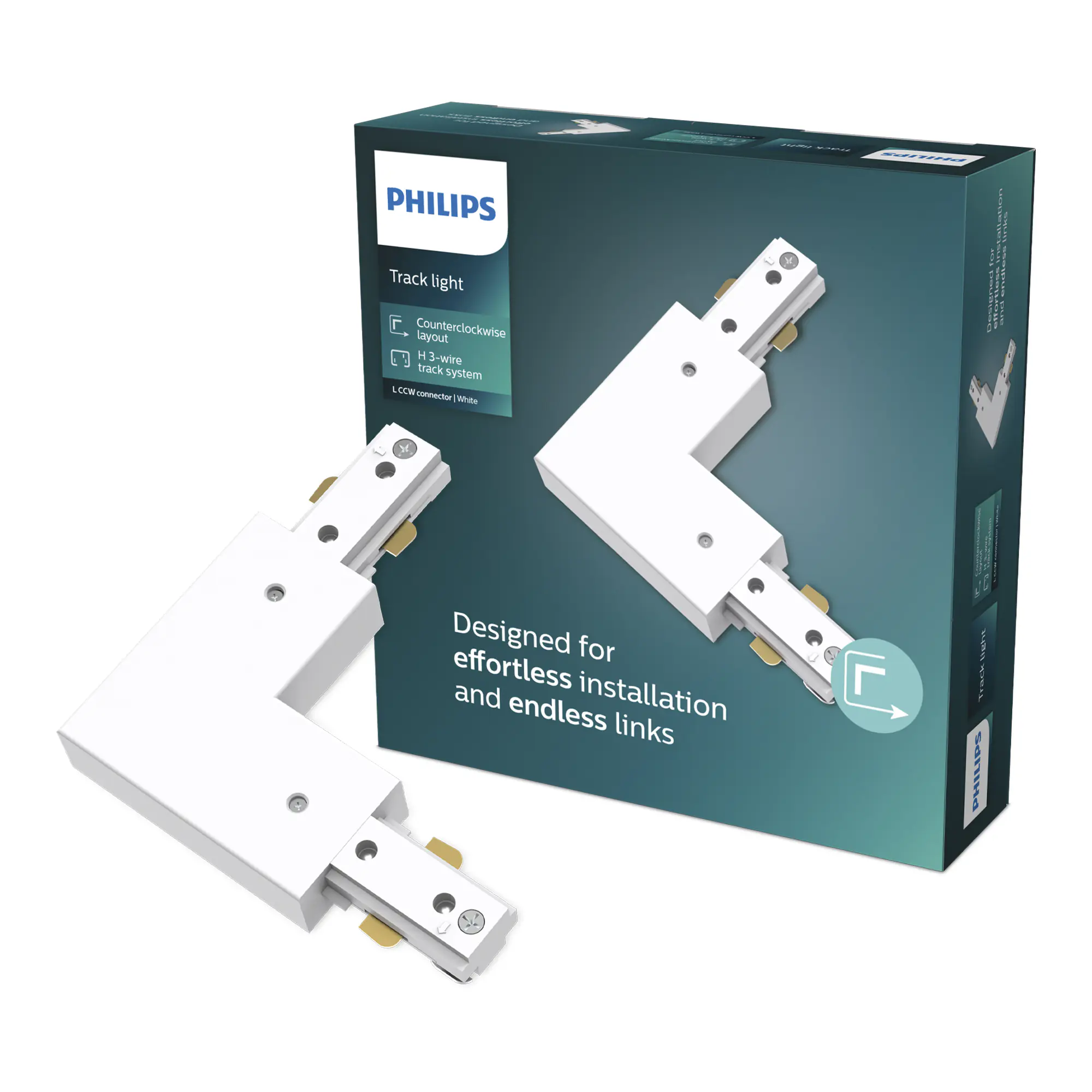 Philips EasyLink Stromverbinder für Schienenleuchte L weiß