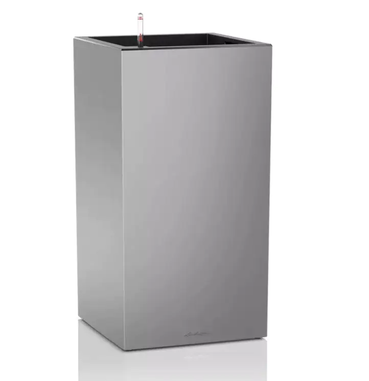 Lechuza Pflanzgefäß Canto Premium 40 high silber metallic