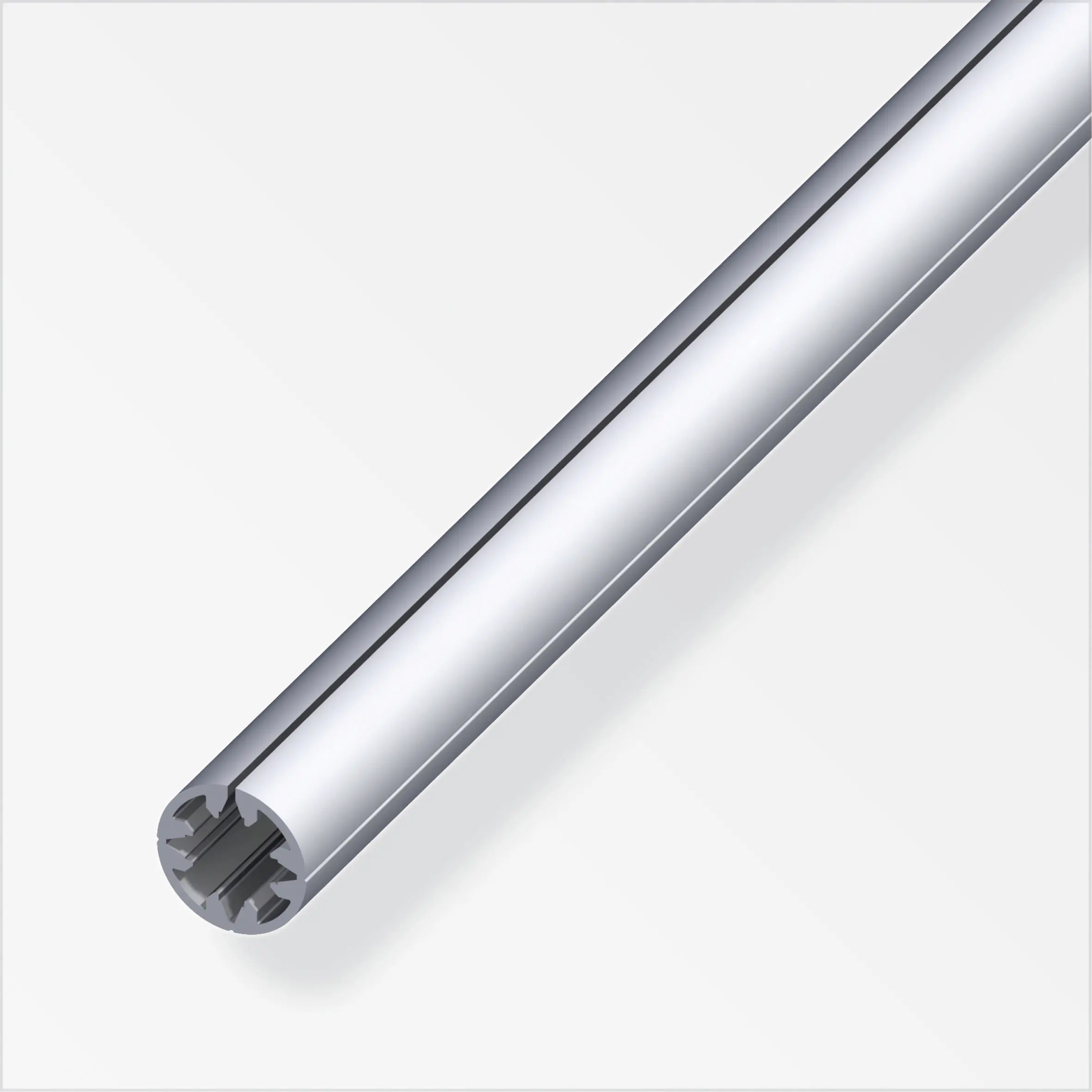 alfer Rundrohr 1 m, Ø 19.5 mm Aluminium roh blank