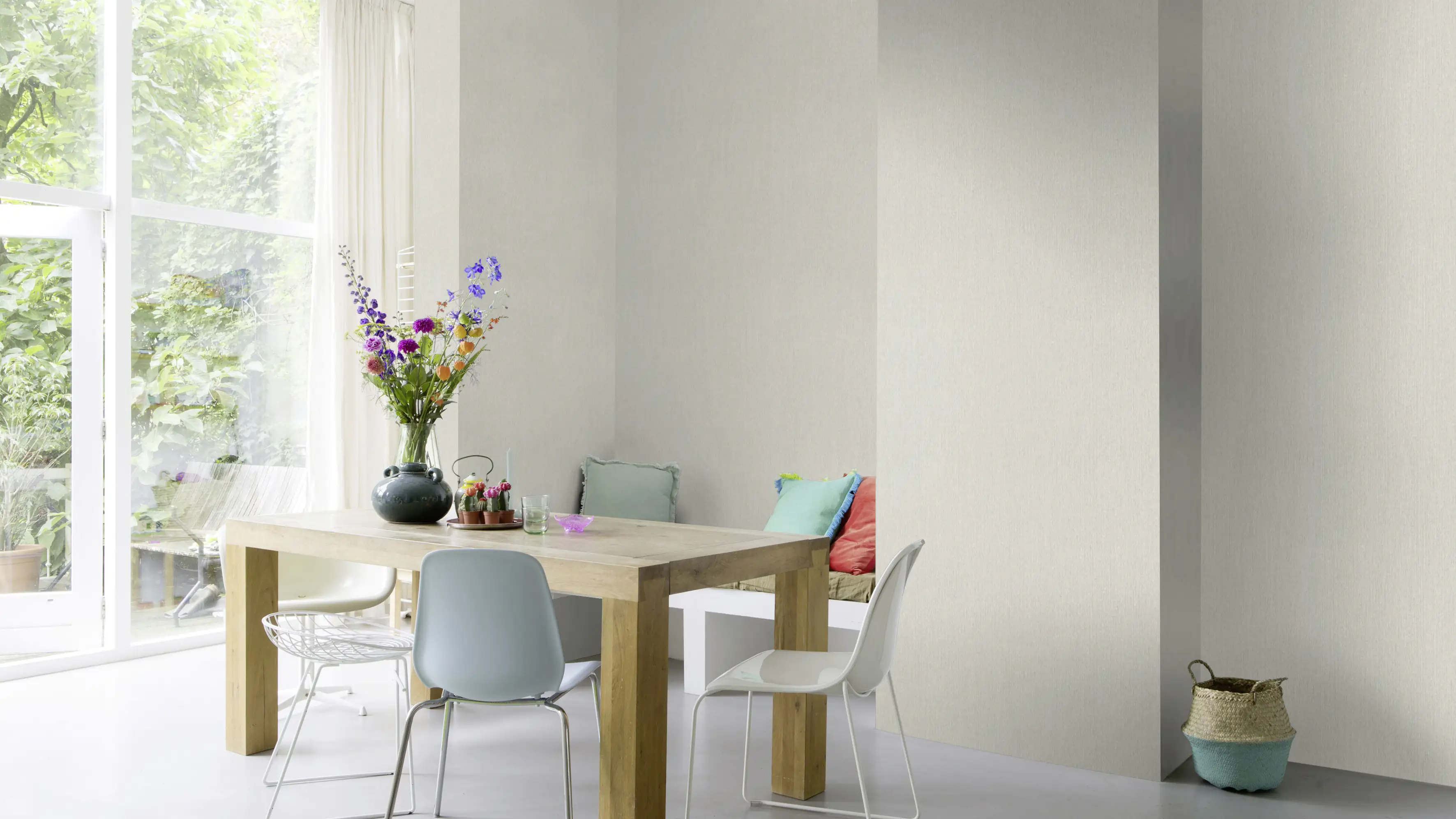 4000441537154_3070560 Rasch Vliestapete 537154 BARBARA home Collection II uni grau 10,05 x 0,53 m