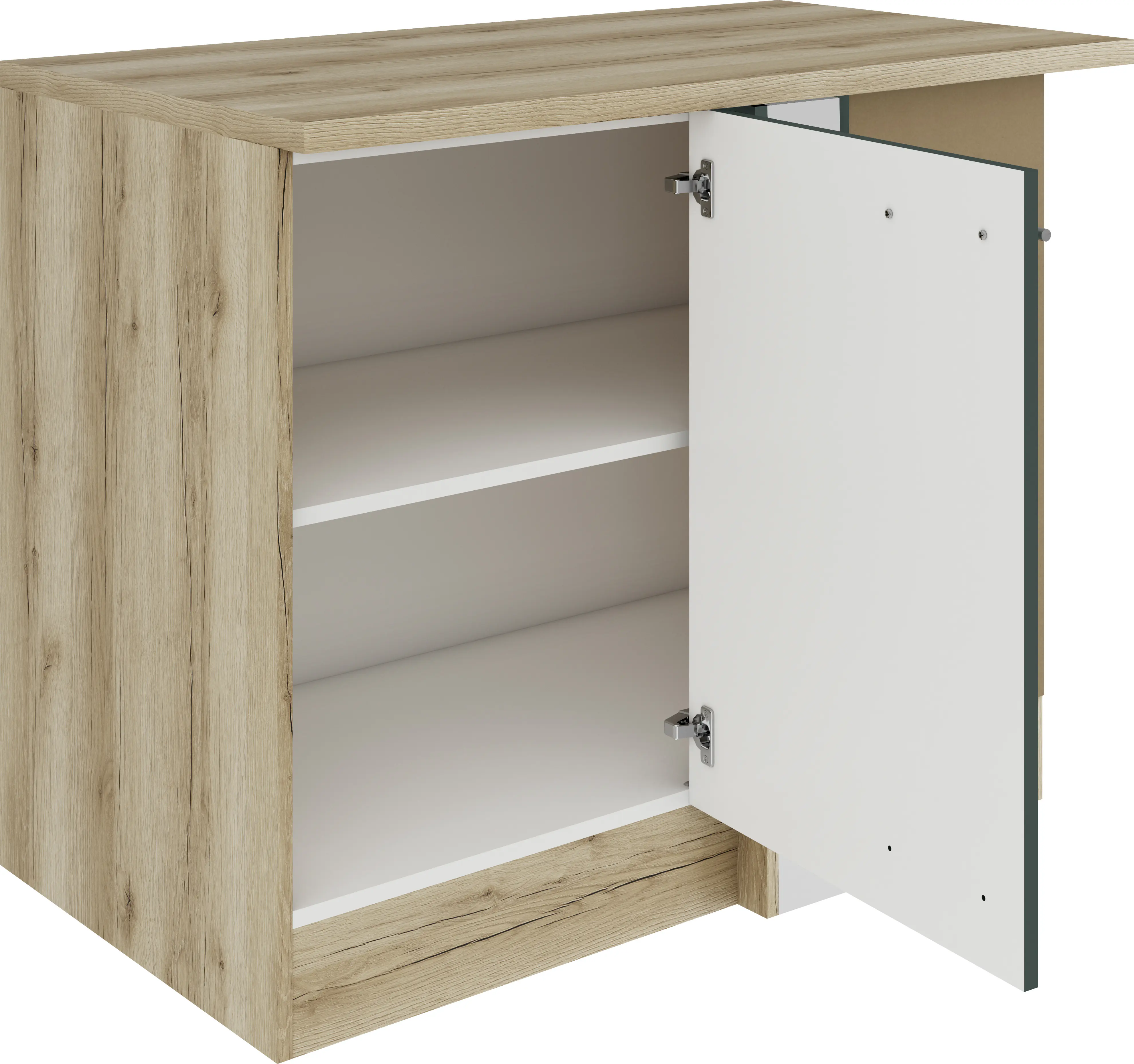 Optifit Eckunterschrank Savona 405 steingrün/eiche 110 cm
