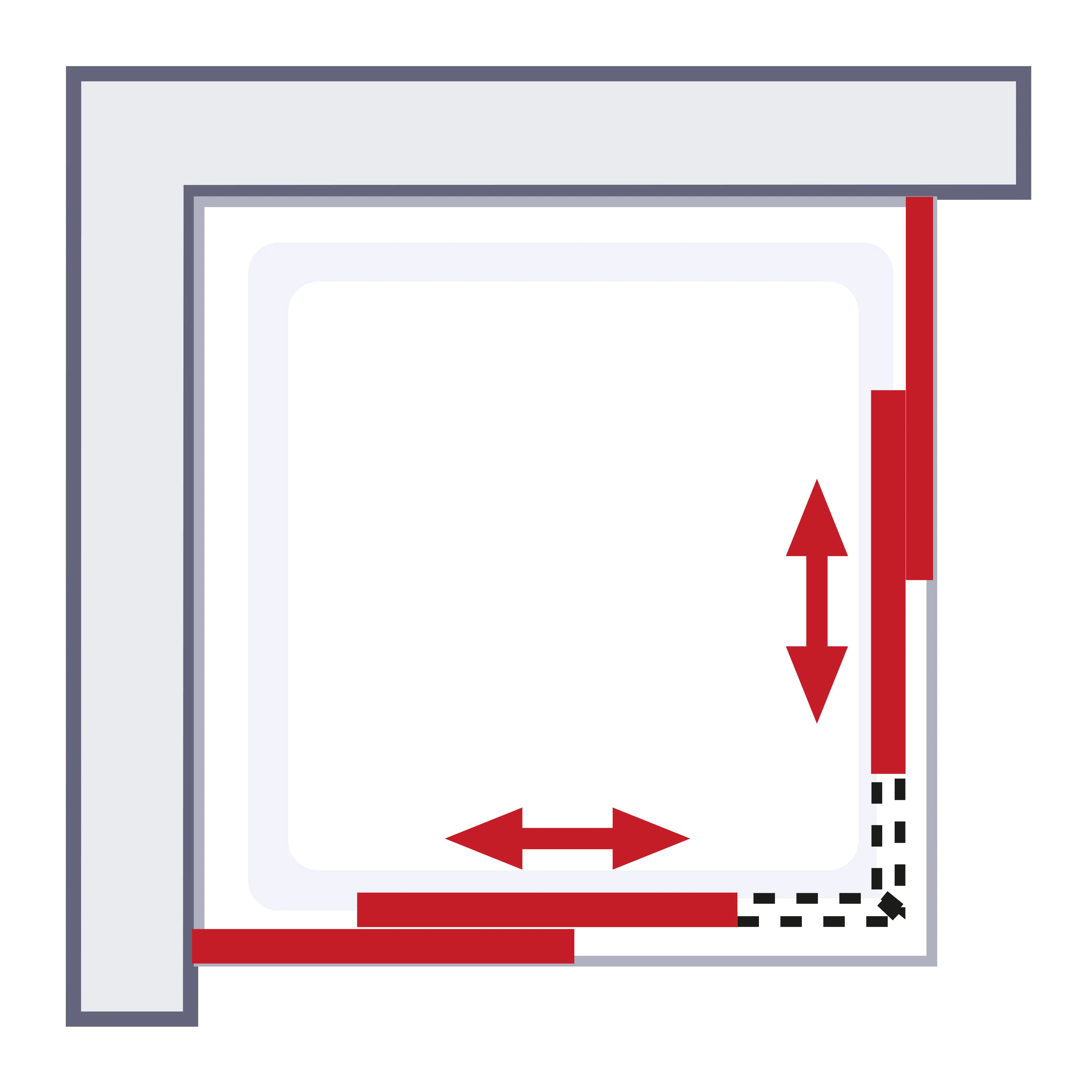 Schulte Eckeinstieg Schiebetür 90 x 200 cm Toura