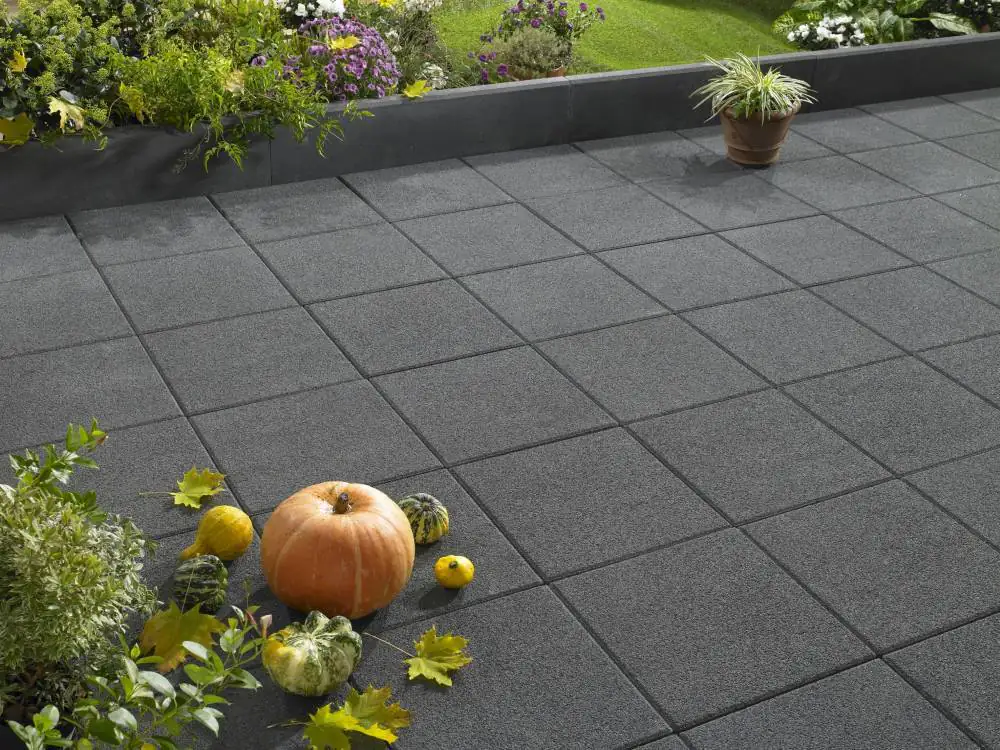 Kann Terrassenplatte Vicenza 40 x 40 x 5 cm anthrazit Kann Terrassenplatte Vicenza 40 x 40 x 5 cm anthrazit