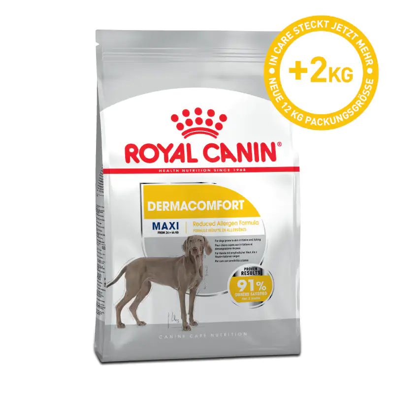 Royal Canin dermacomfort Maxi Trockenfutter für große Hunde mit empfindlicher Haut 12 kg
