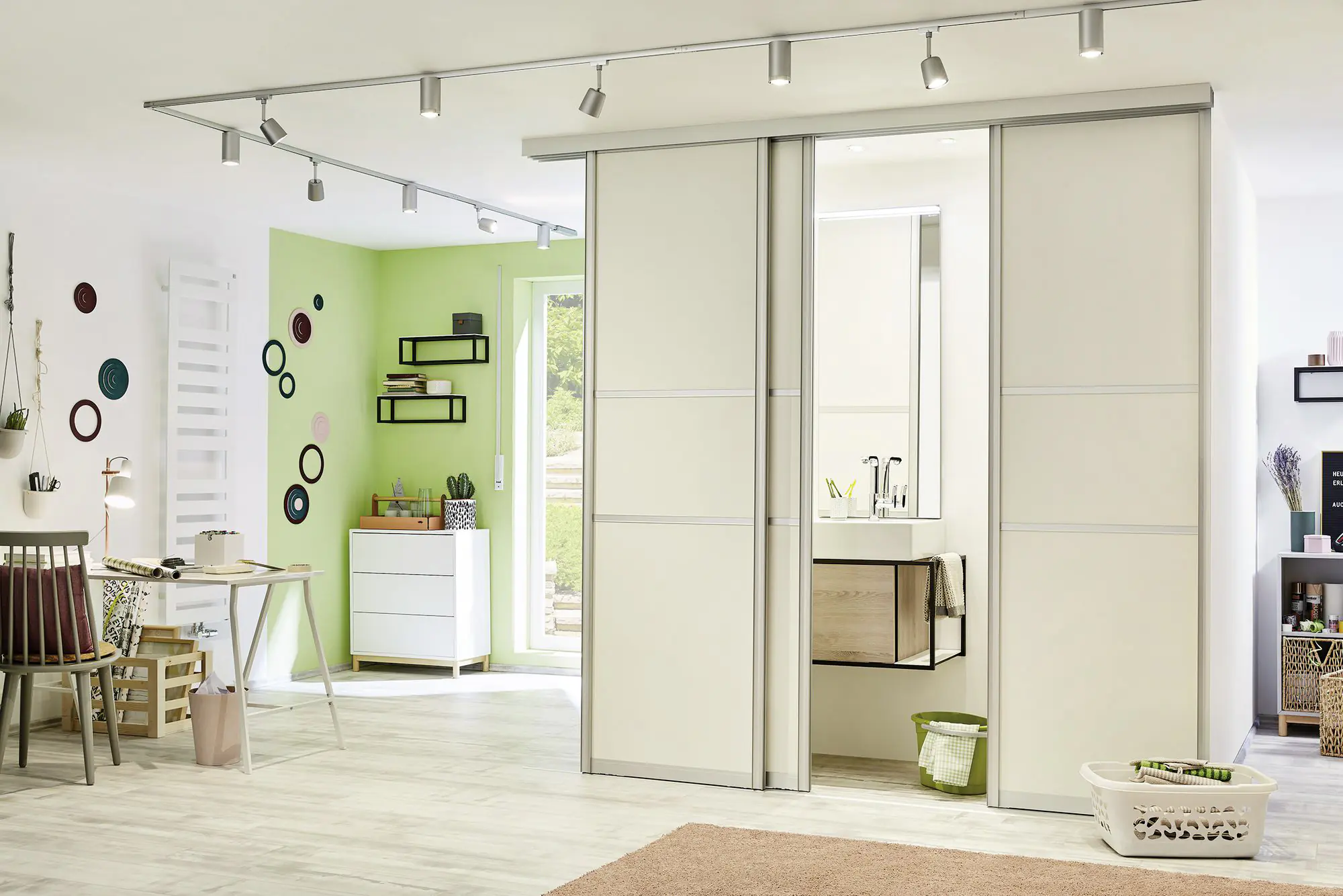 Paulmann URail Schienenspot Cover Basisset chrom 14 cm GU10 10 W dimmbar