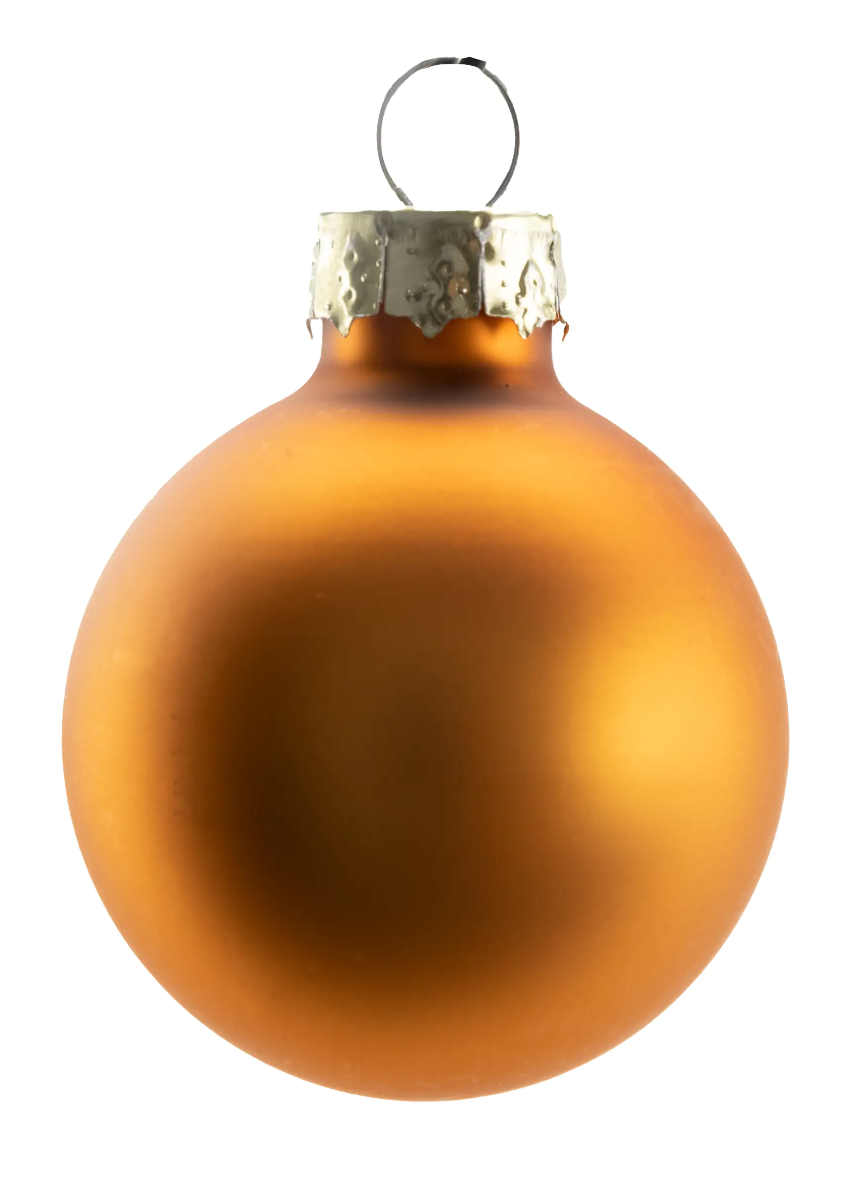 TrendLine Mini-Christbaumkugeln aus Glas Ø 3,5 cm bernstein 16 Stück