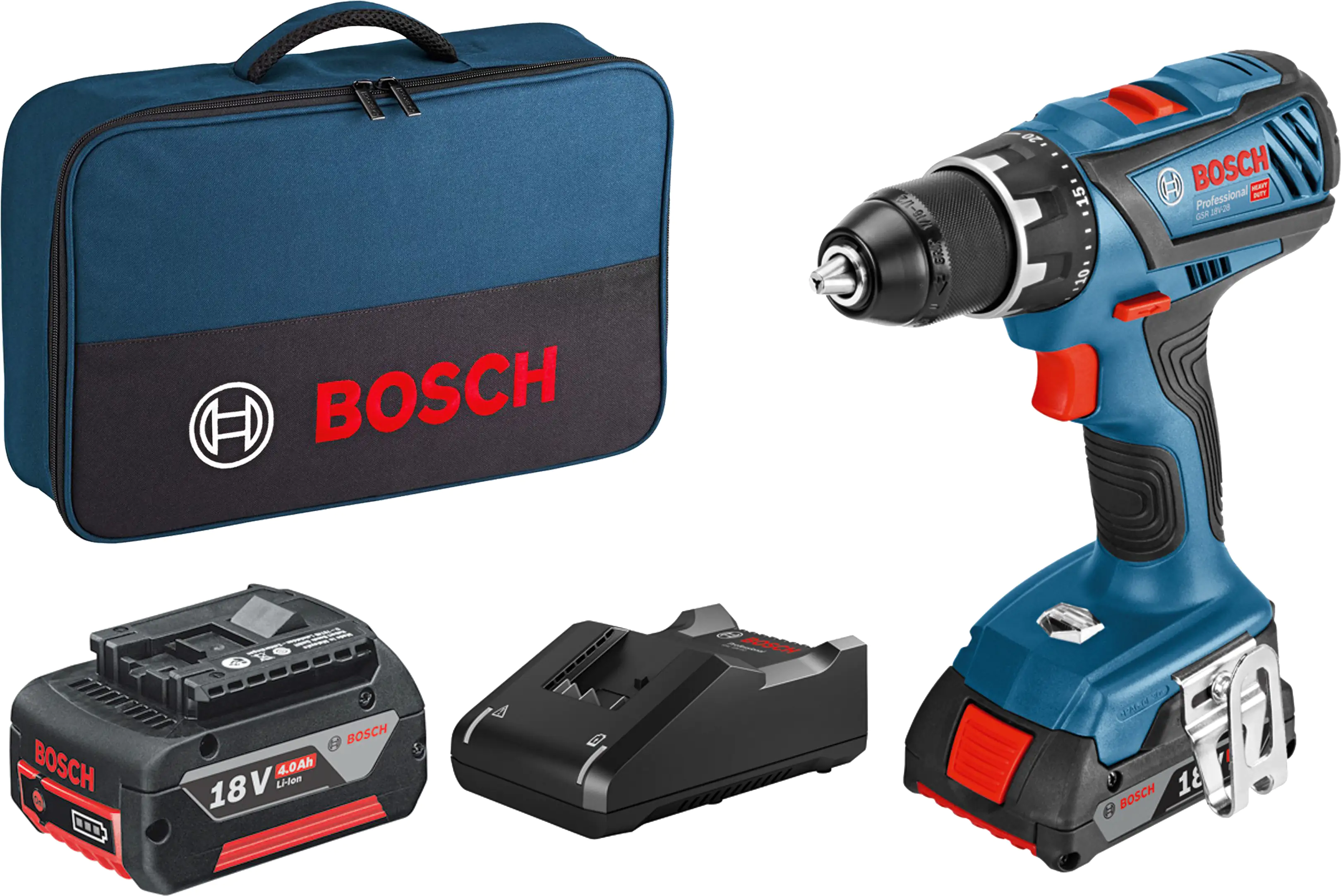 Bosch Professional Akku Bohrschrauber GSR 18V-28 Set