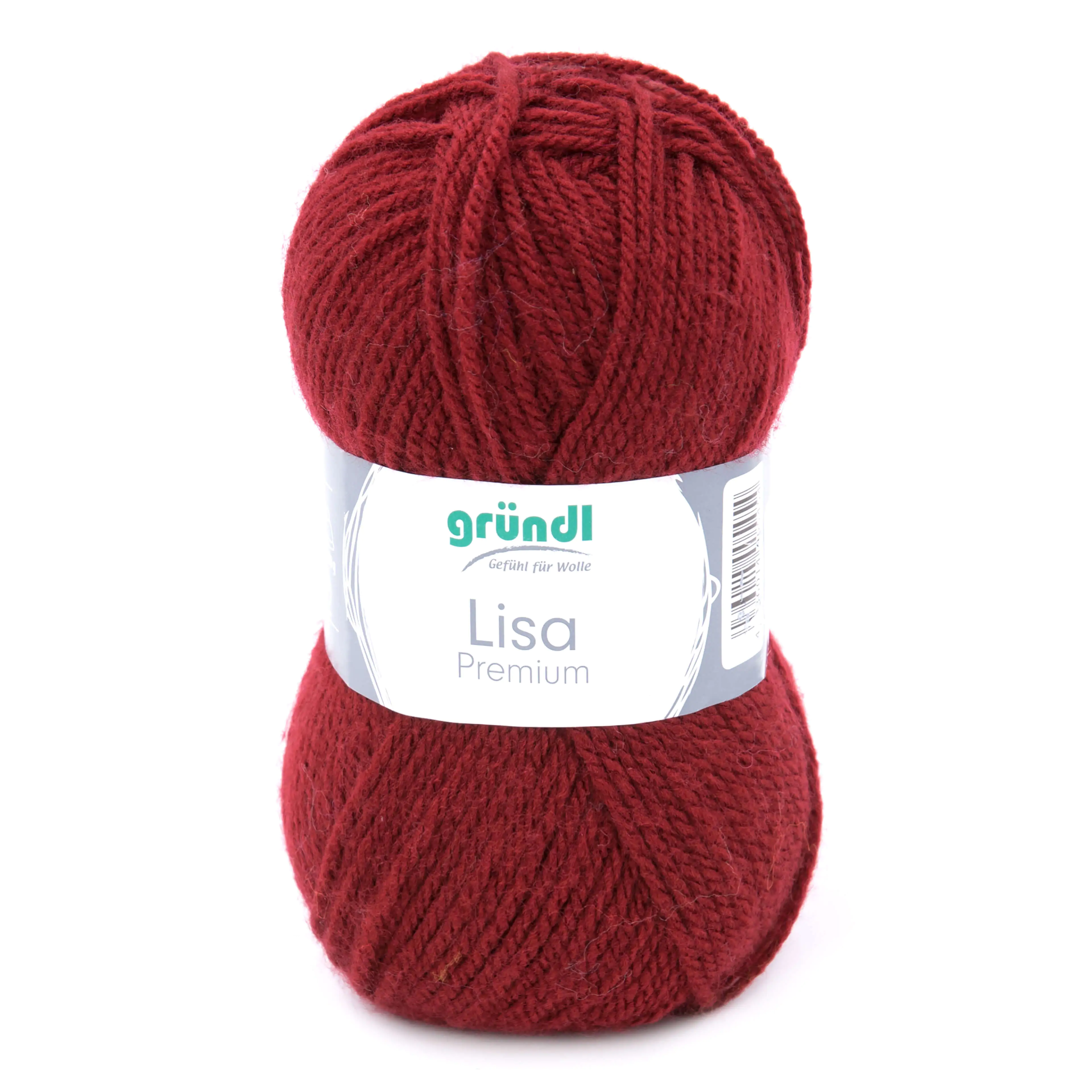 4036014005454 Gründl Wolle Lisa Premium uni 50 g bordeaux