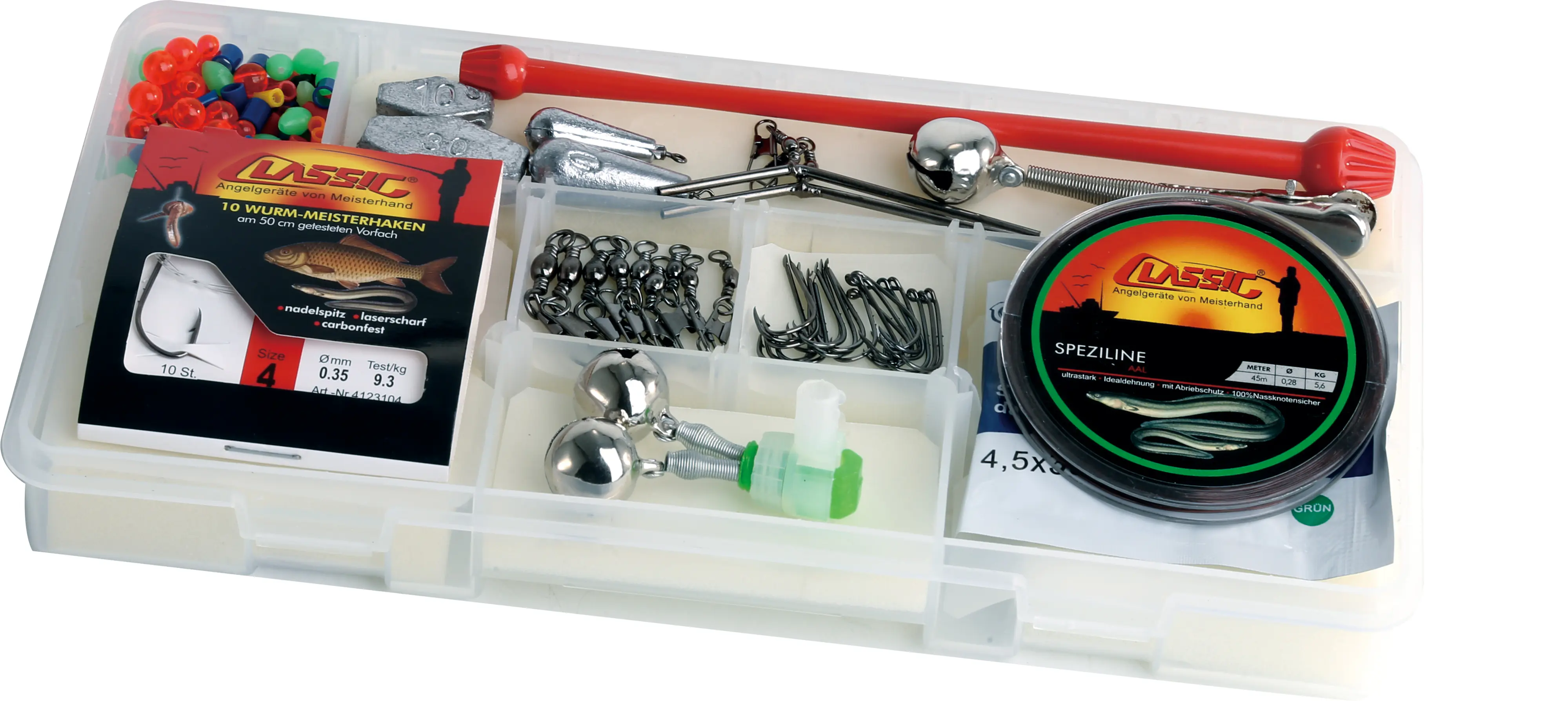 Paladin Angelbox Grund- und Posensortiment für Karpfen und Aal 100-teilig