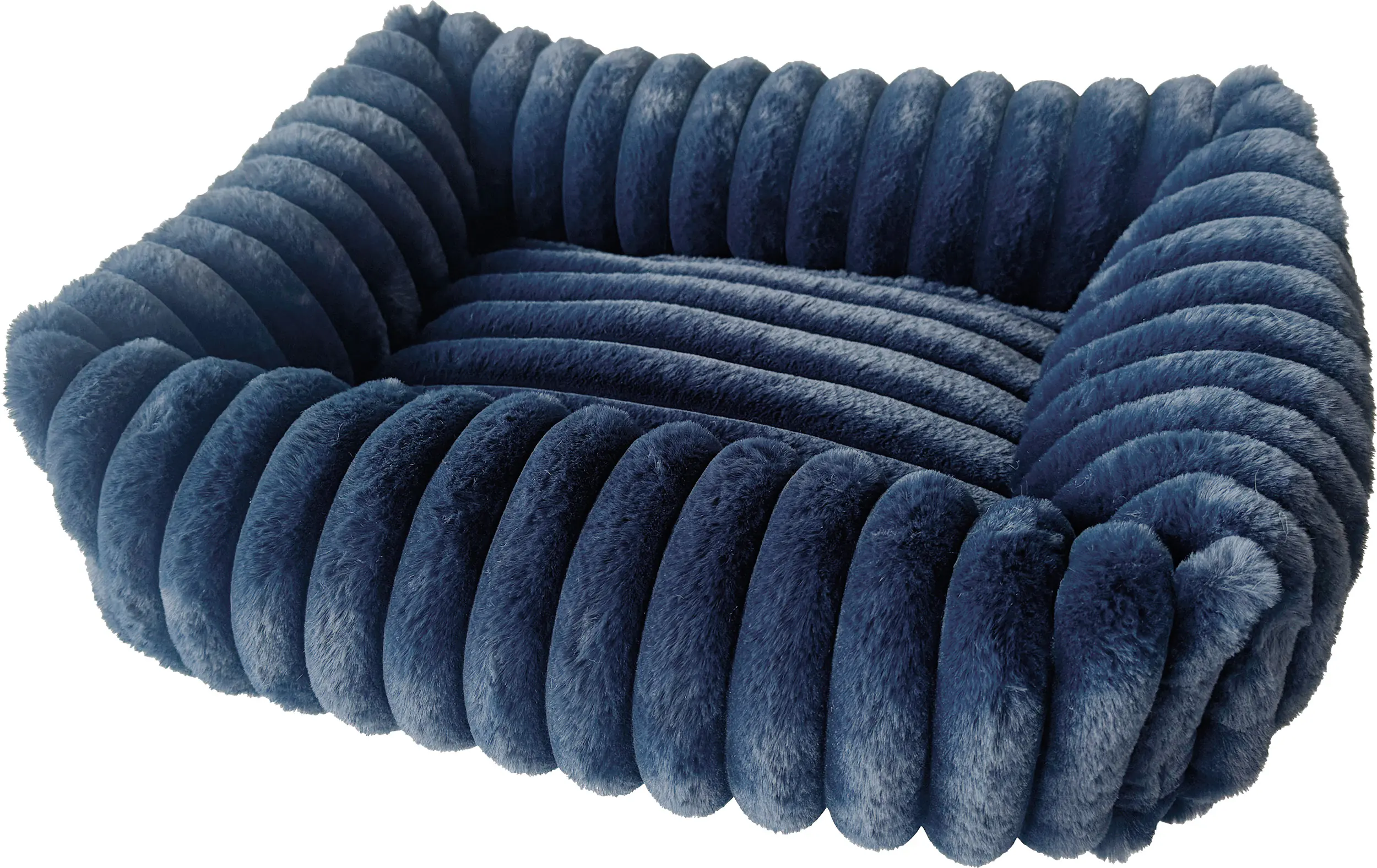 Nobby Hundebett Stripe 50 x 40 cm navyblau