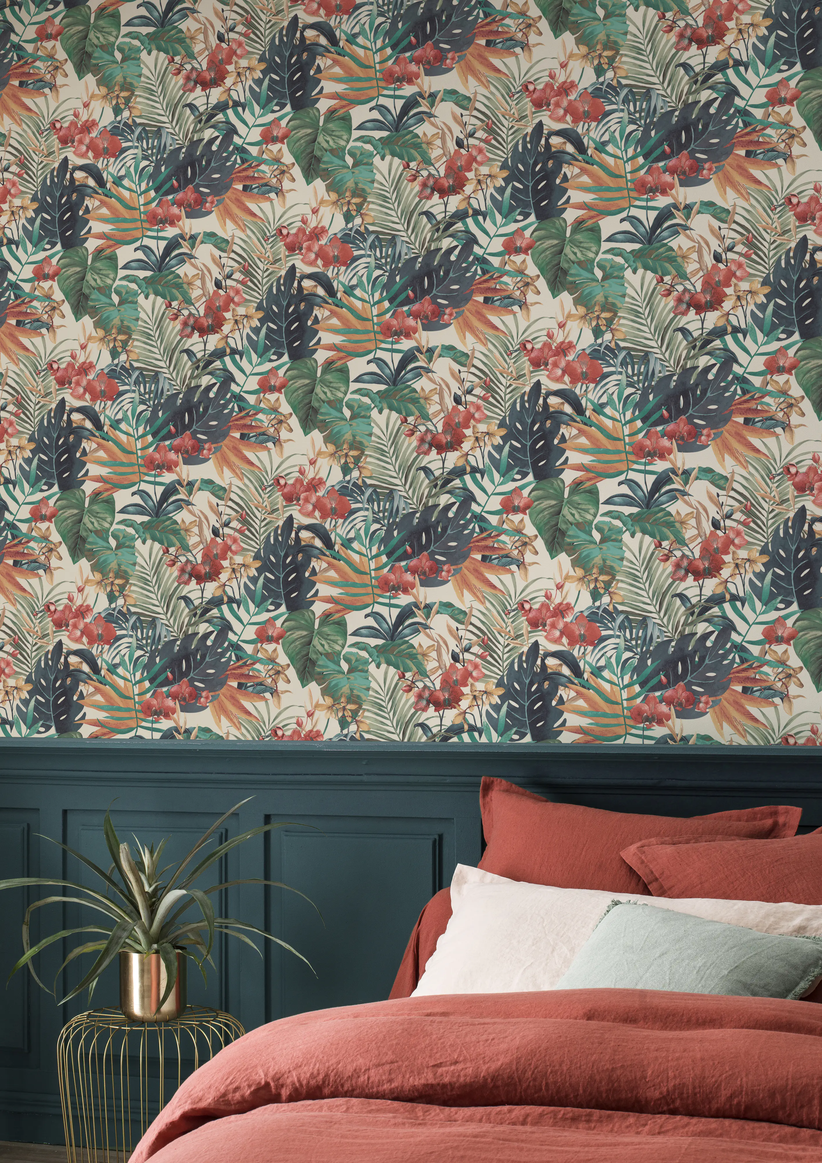 Rasch Vliestapete 833126 Selection blätter blau 10,05 x 0,53 m