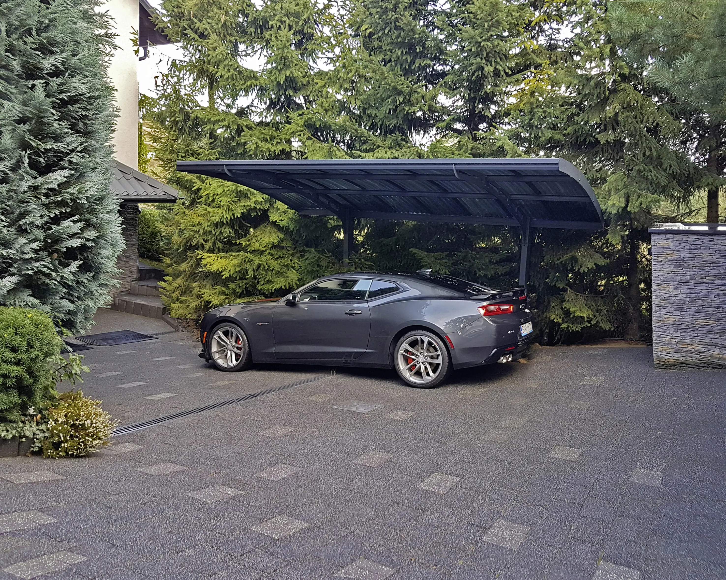 Canopia Carport Arizona Wave 5000 Grau Alu 495 x 289 cm Canopia Carport Arizona Wave 5000 Grau Alu 495 x 289 cm