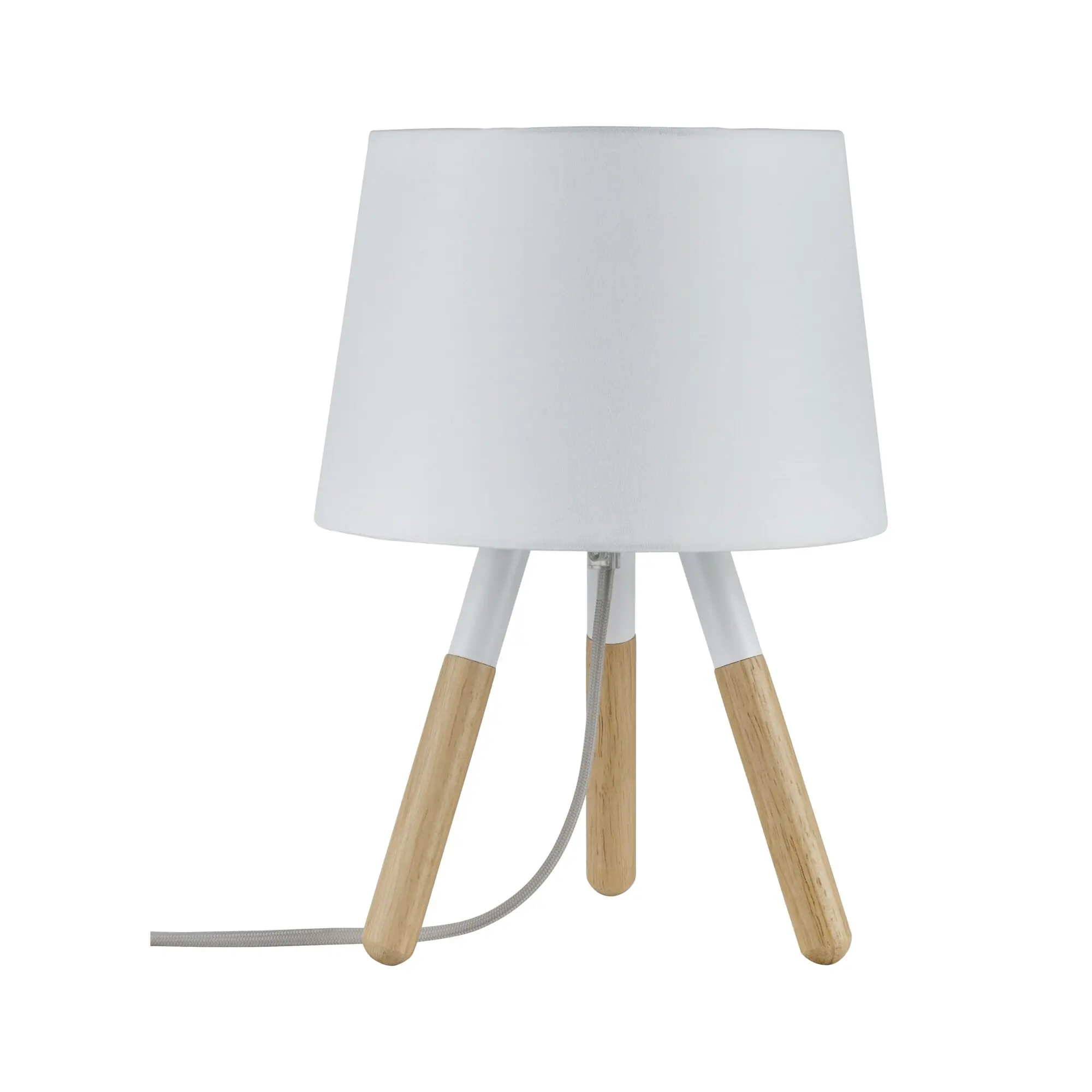 Paulmann Tischleuchte Neordic Berit E27, weiß, dimmbar