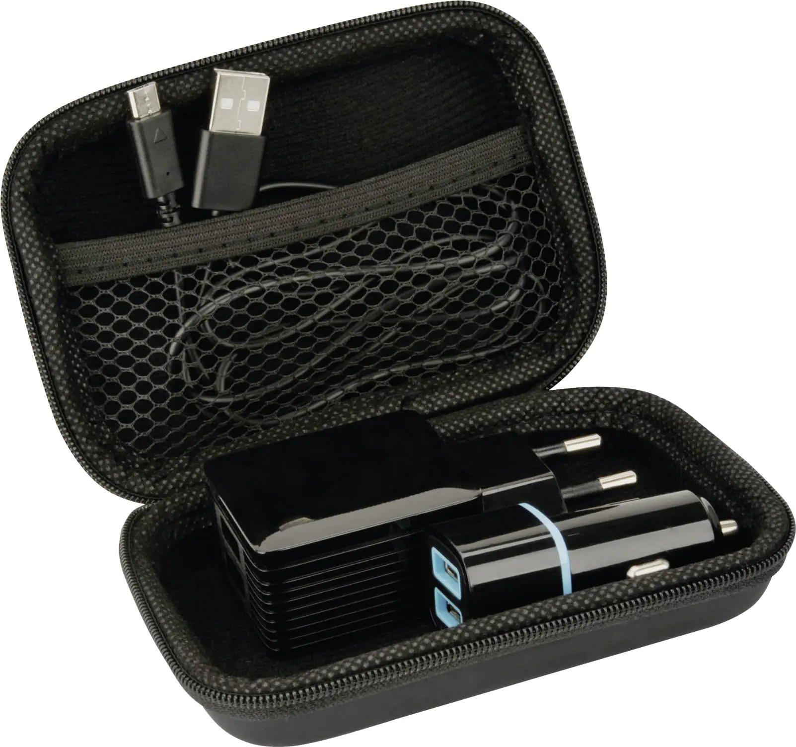 Cartrend Reiseset Micro USB 12V-240V 4-teilig Cartrend Reiseset Micro USB 12V-240V 4-teilig