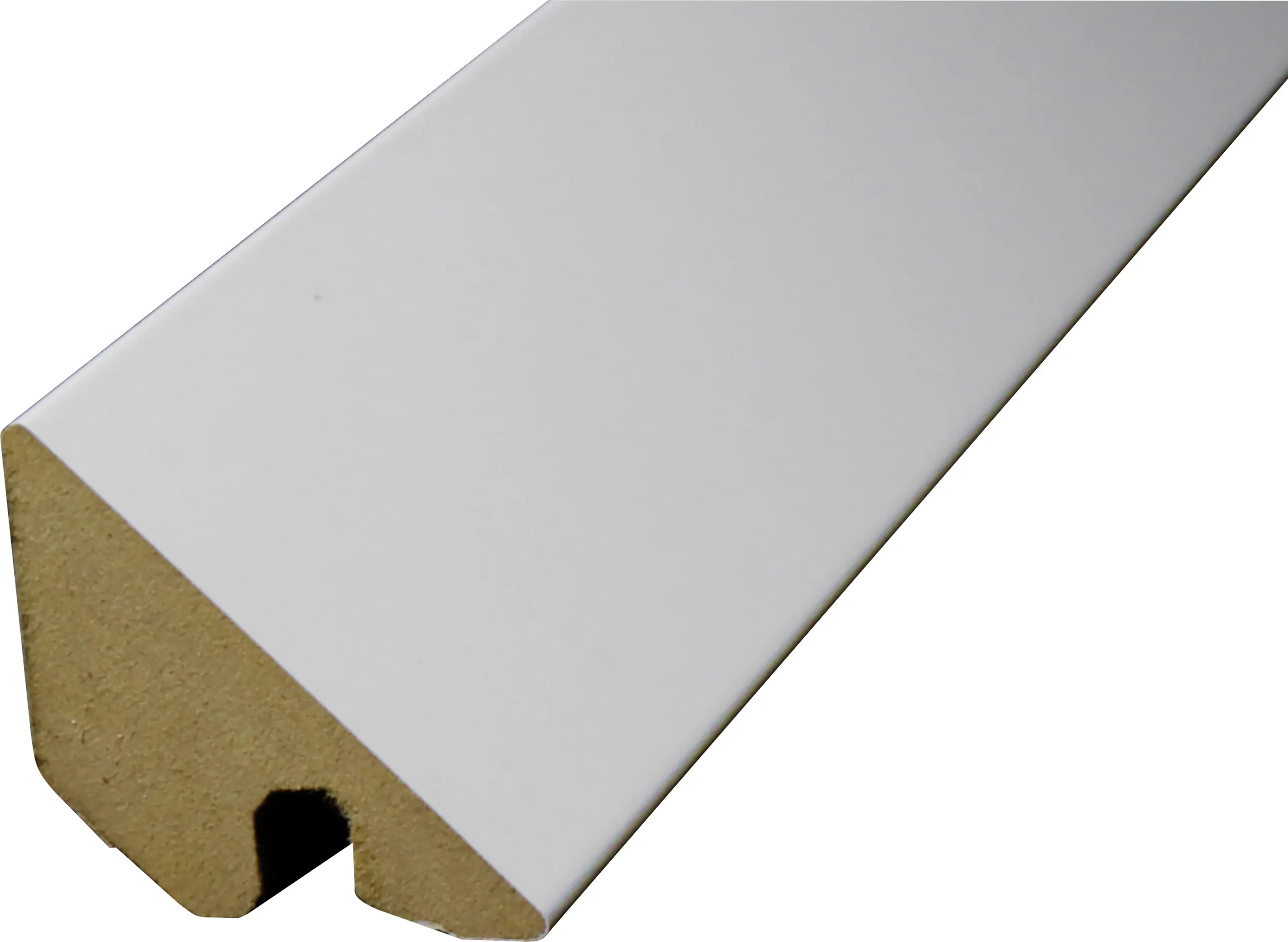 B.S. Bauprogramm Deckenabschlußleiste 260 cm 36 x 36 mm Weiß hochglanz
